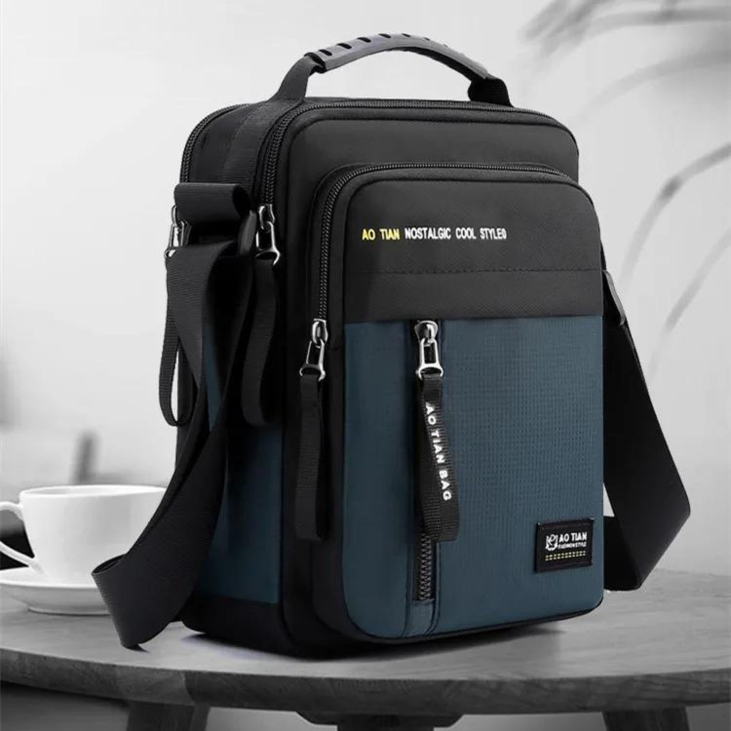 Tech-Savvy Oxford Messenger Bag