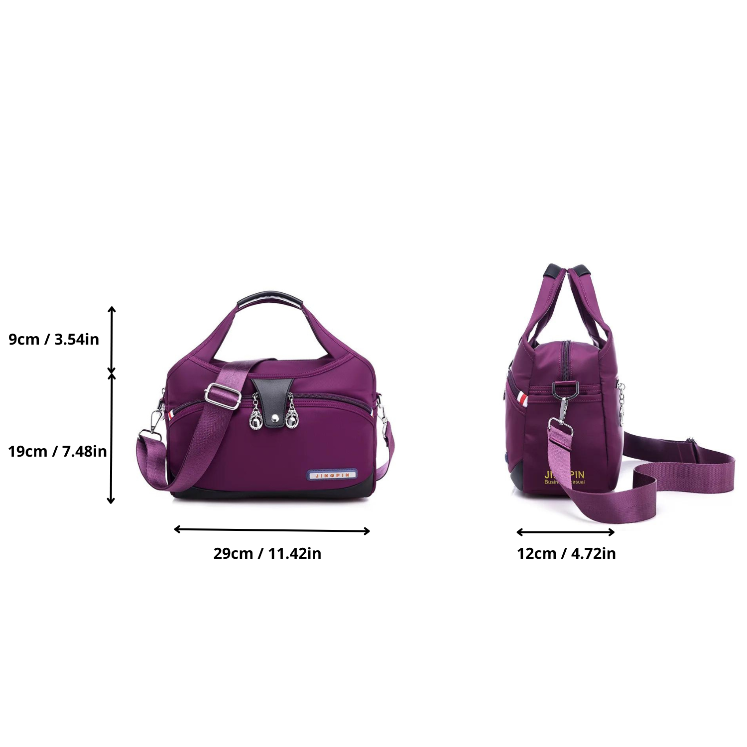 Versatile Voyager - Chic Waterproof Nylon Handbag