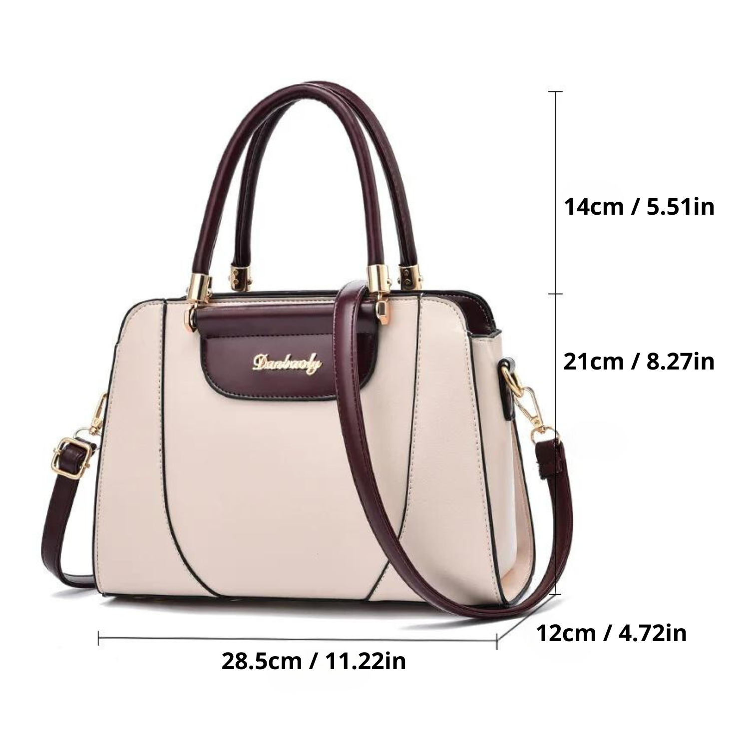 Sleek Designer Messenger Handbag