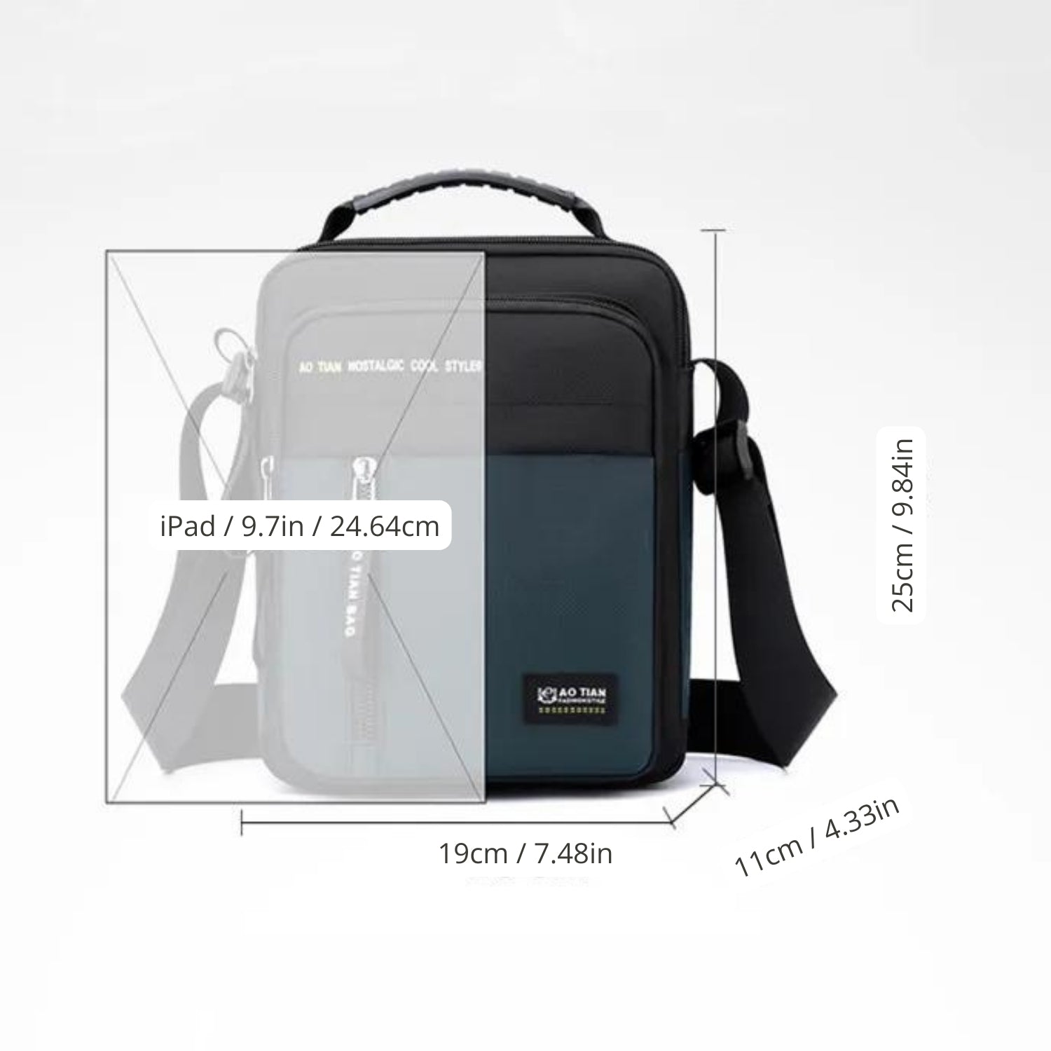 Tech-Savvy Oxford Messenger Bag