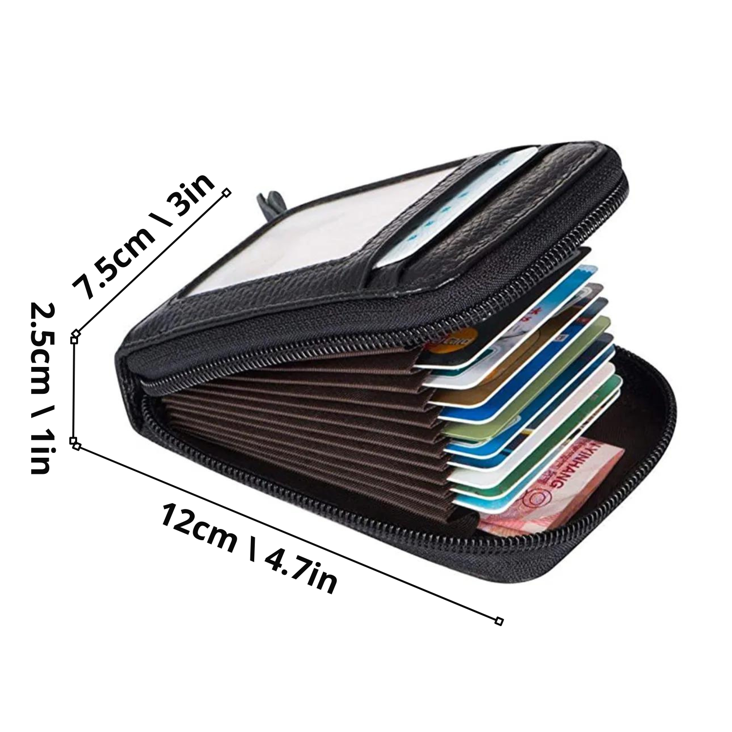 Sleek Pocket Organizer: Modern PU Leather Wallet for Essentials