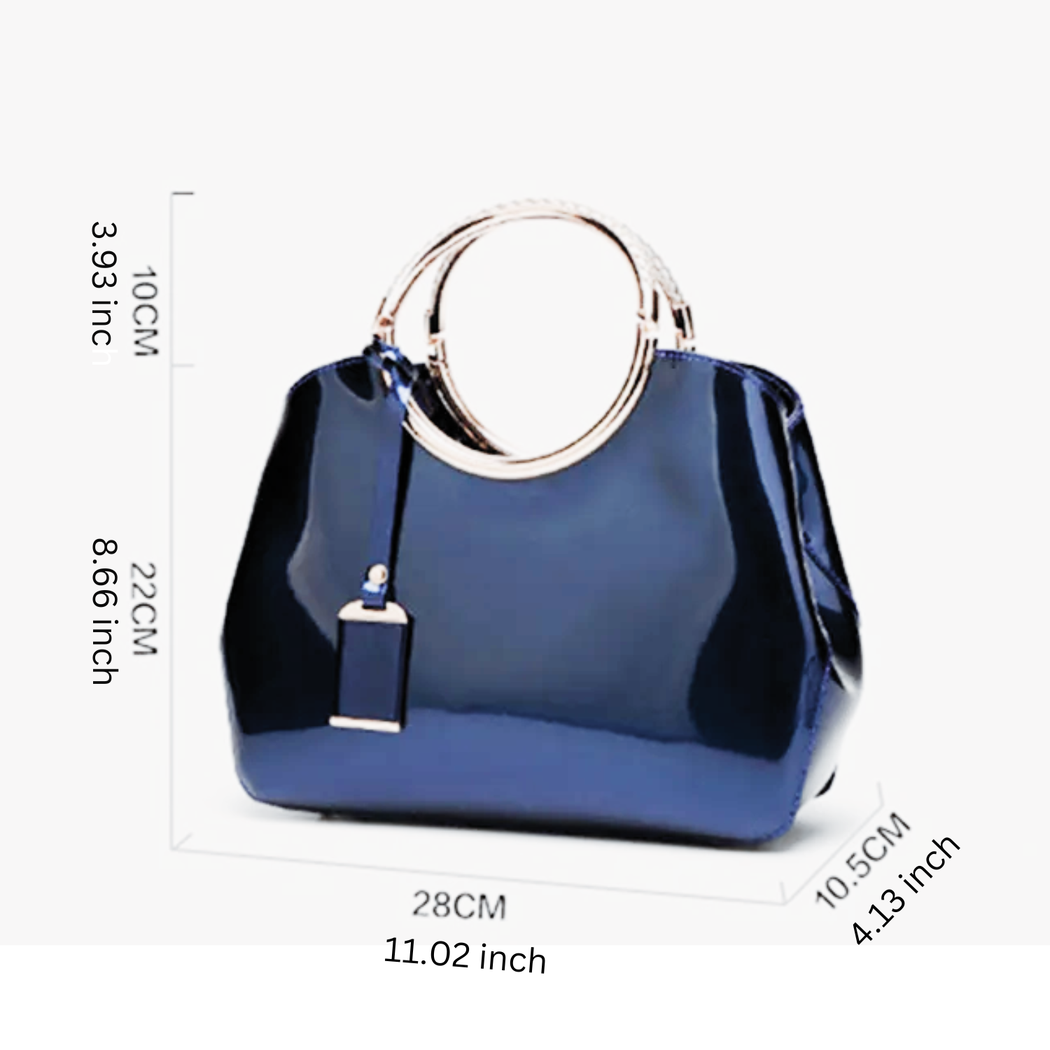 Elegant High-Quality Women's Patent Leather Handbag - Chic and Stylish Design