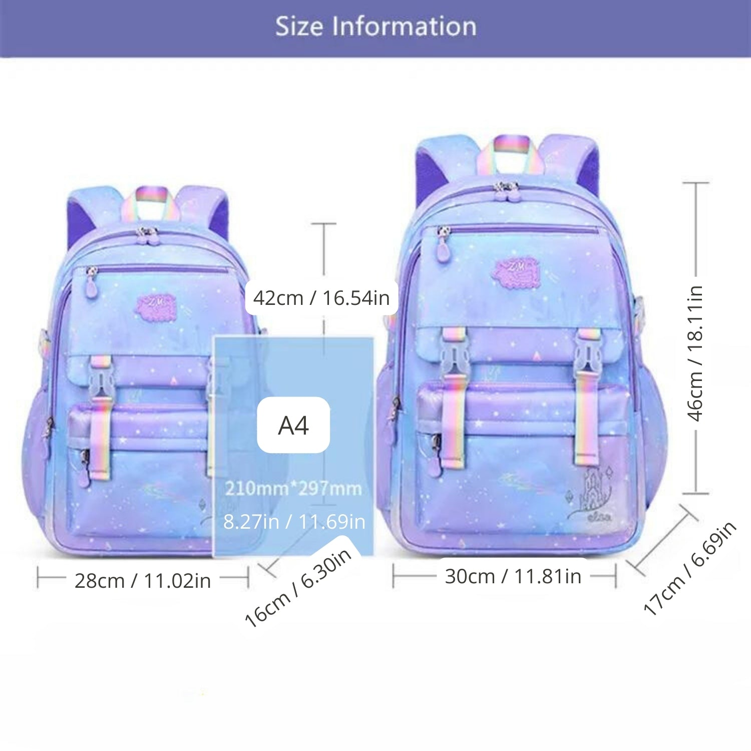 Pastel Dreams Waterproof Backpack for Kids