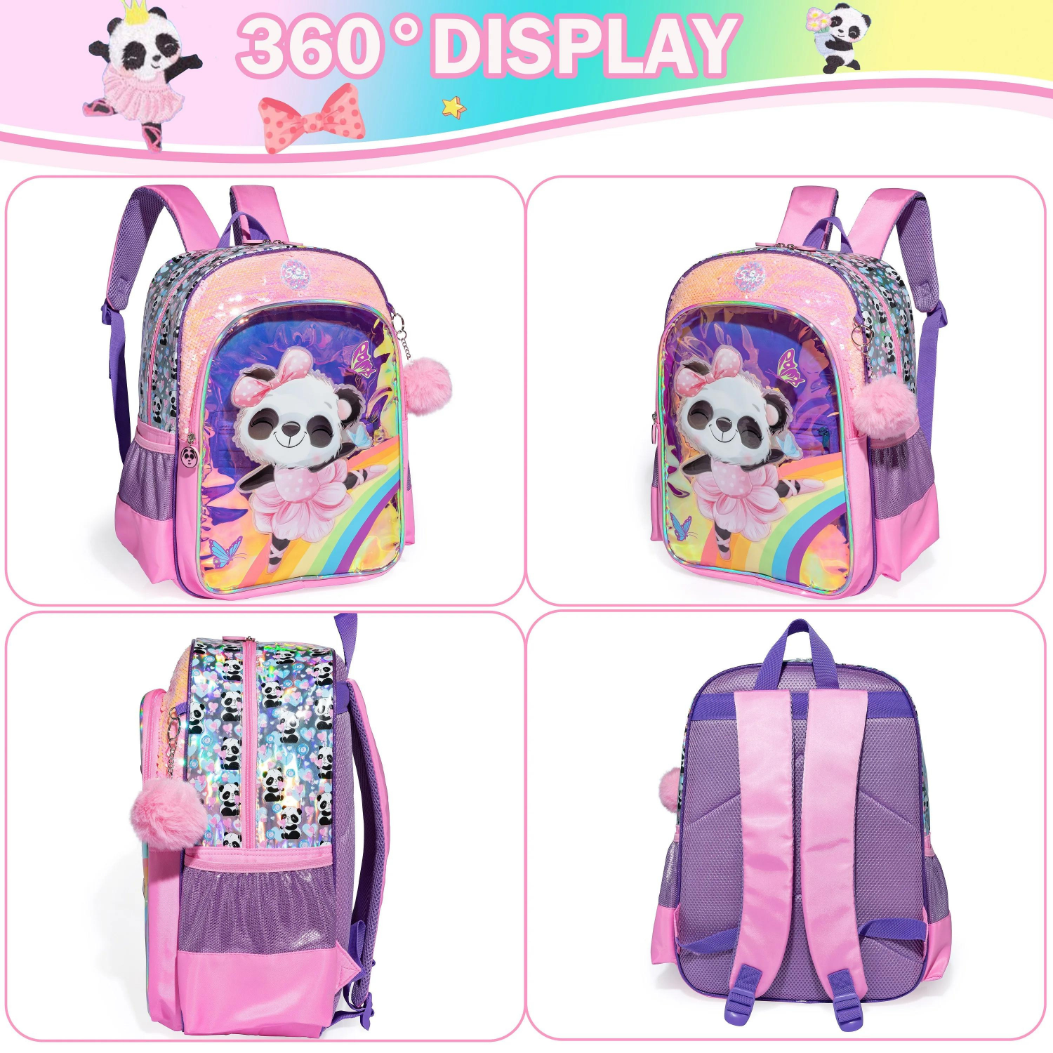 Mermaid Fantasy Backpack and Lunch Box Set