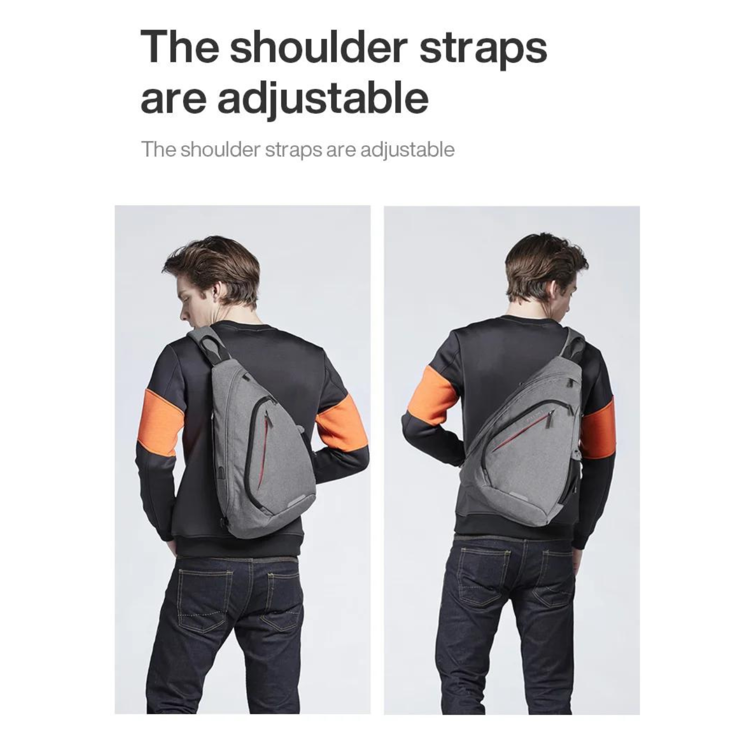 Tech-Savvy Sling Backpack with USB Port