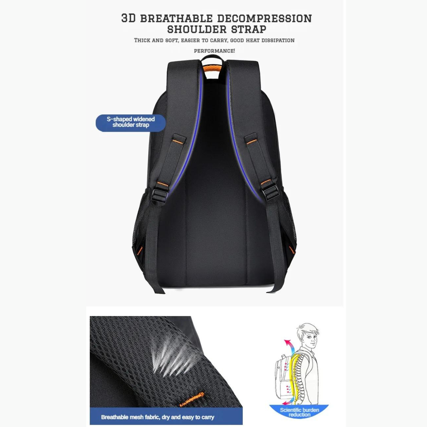 Robust Oxford Waterproof Men's Backpack