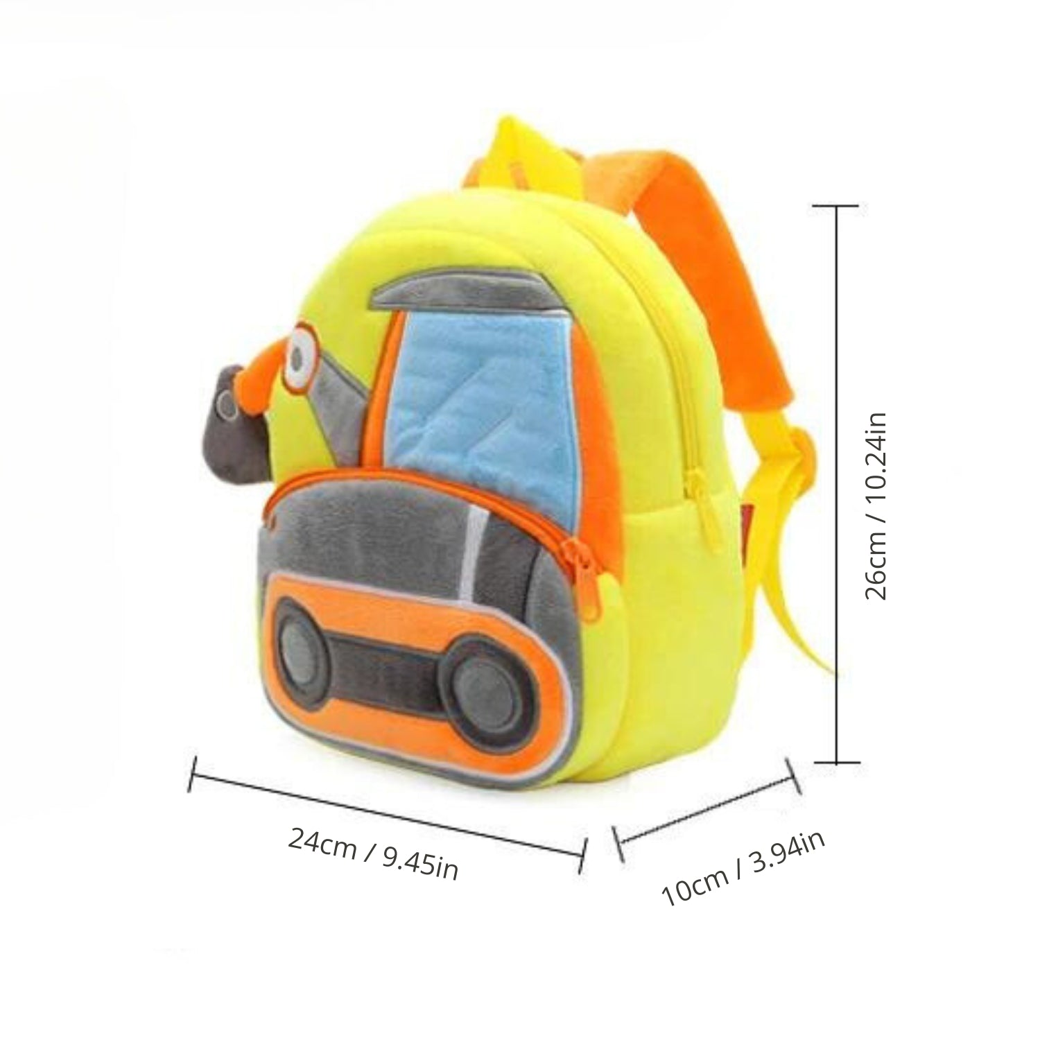 Funville Toddler's Delight Backpack - Plush Vehicle Series