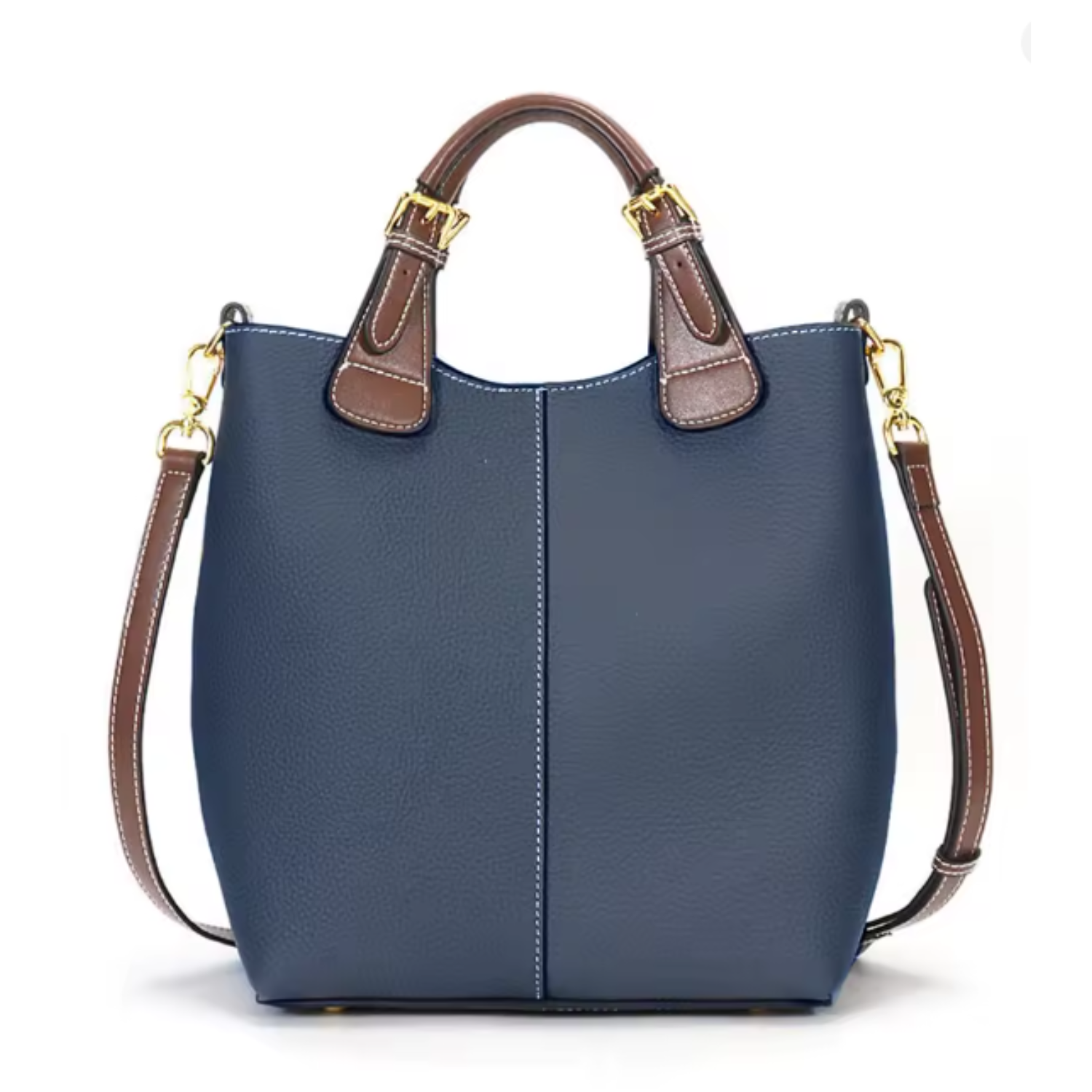 Large Capacity Elegant Crossbody Genuine Leather Tote