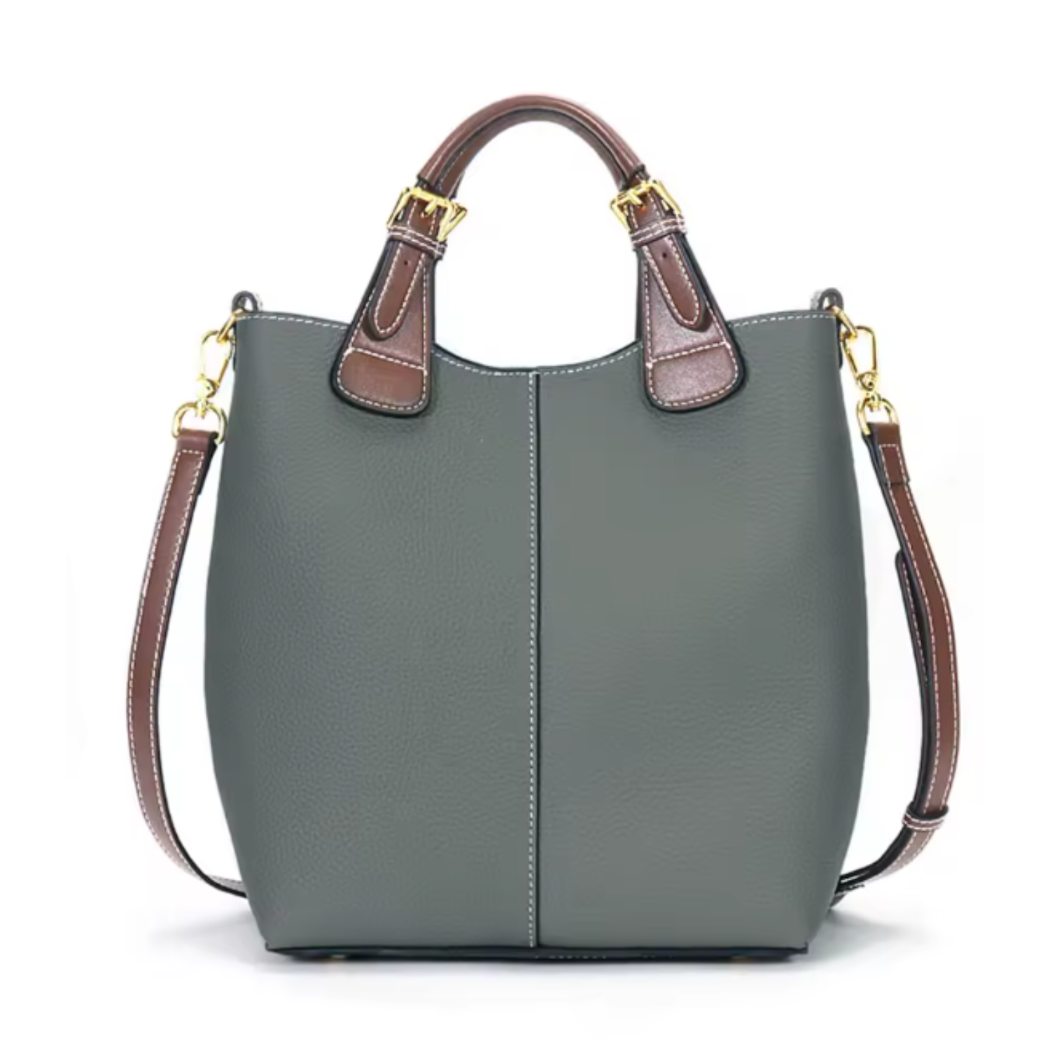 Large Capacity Elegant Crossbody Genuine Leather Tote