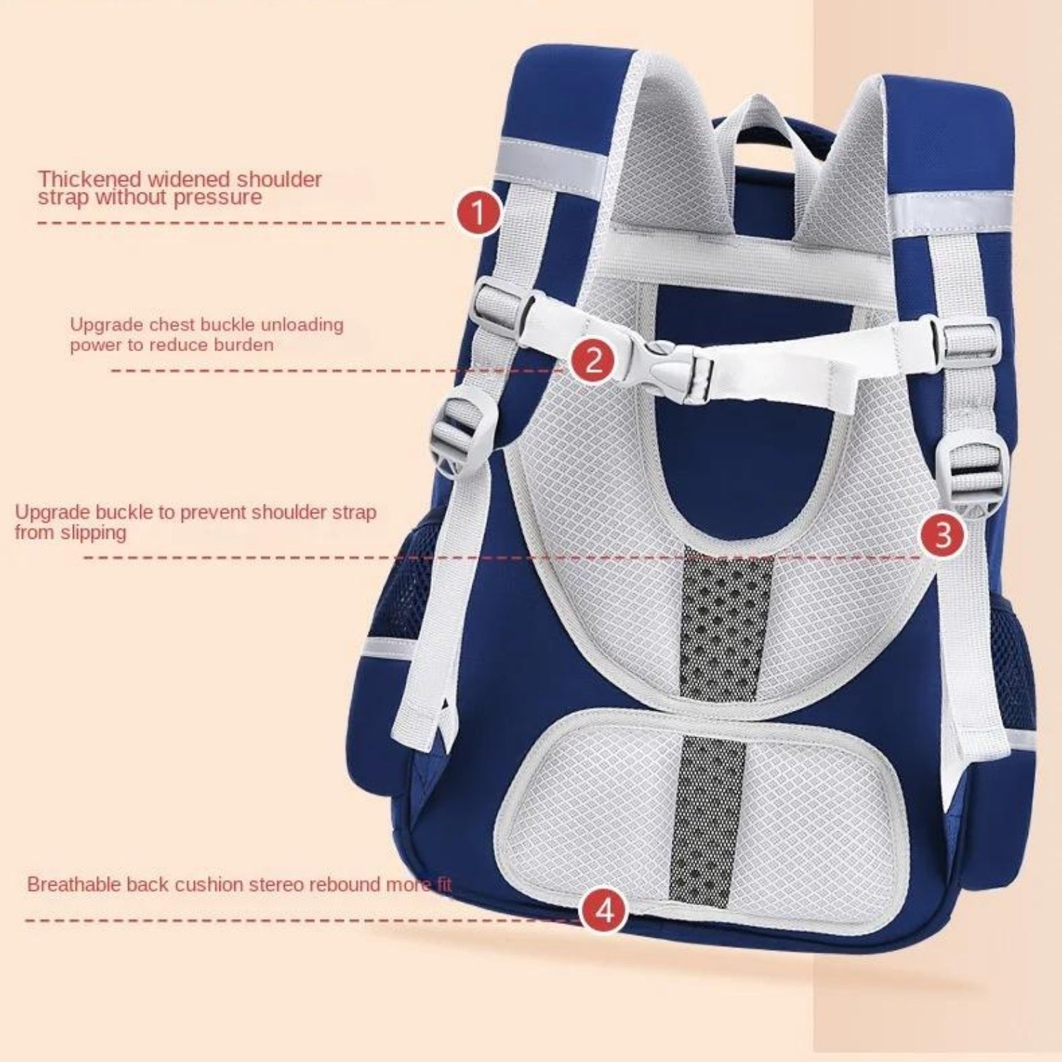 Reflective Orthopedic Children's School Backpack