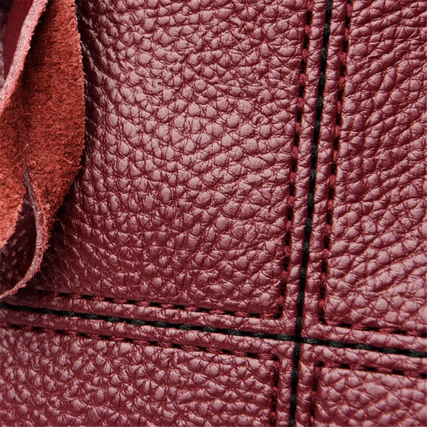 Luxurious Maroon Leather Crossbody Bag