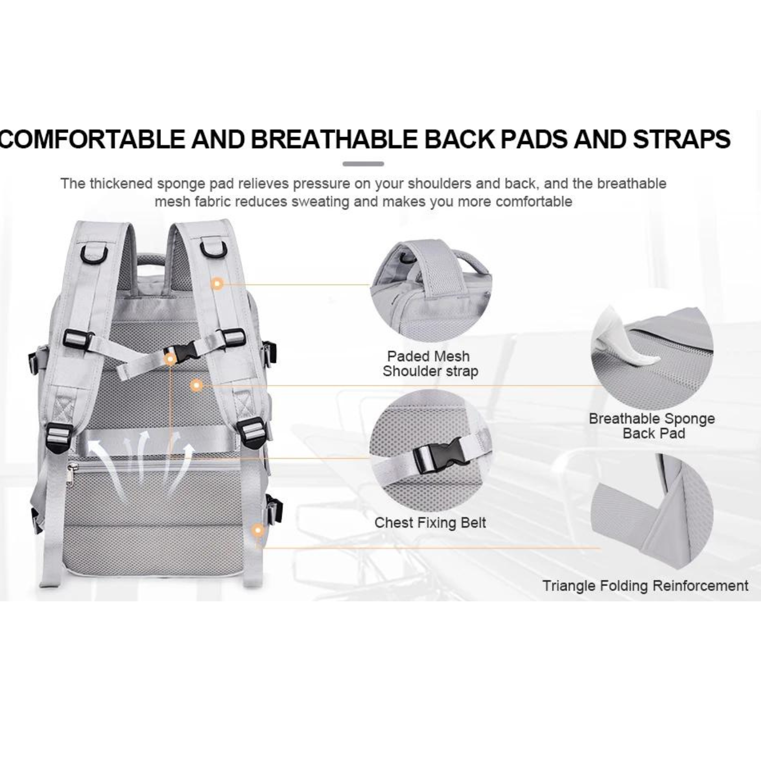 Sleek Business Travel Backpack with USB Port