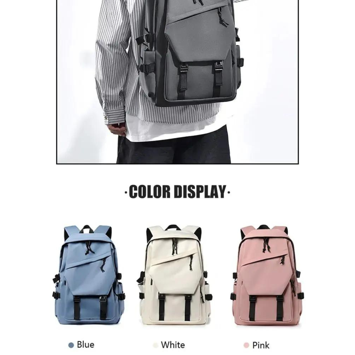 Chic 15-inch Waterproof Backpack for Everyday Style