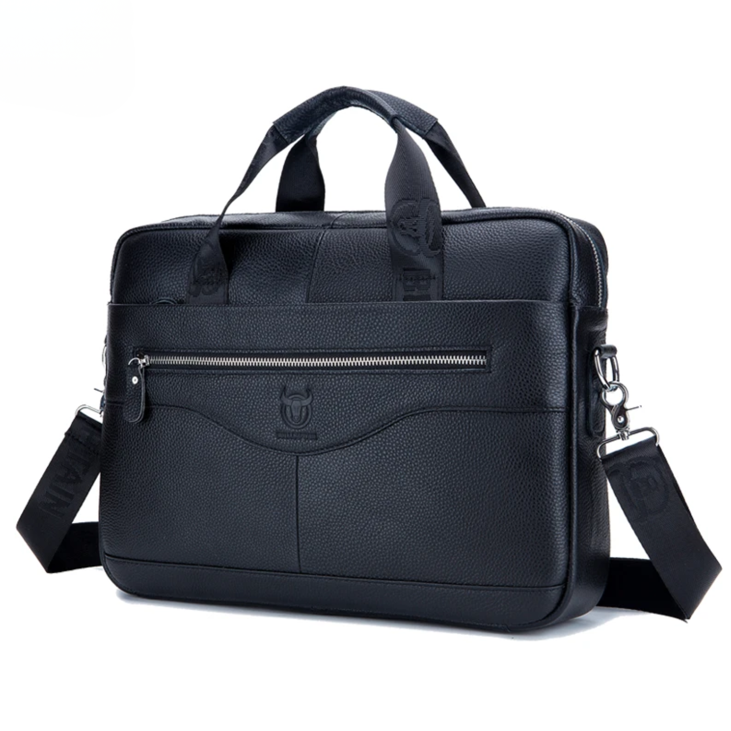 Bullcaptain Executive-Aktentasche aus echtem Leder