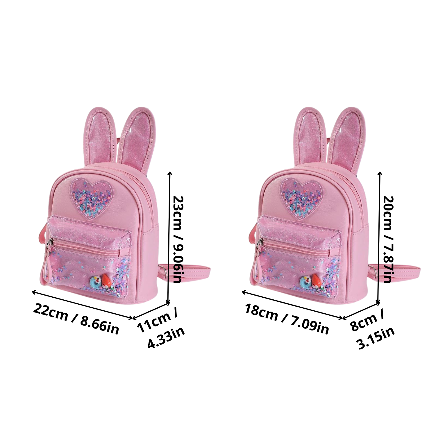 Sparkling Sequin Rabbit Mini Backpack