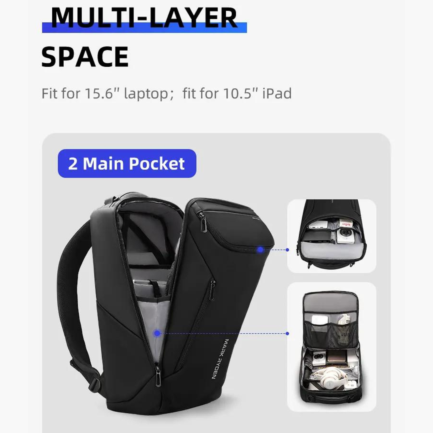 Sophisticated 17-Inch Laptop Backpack for Professional Commuters