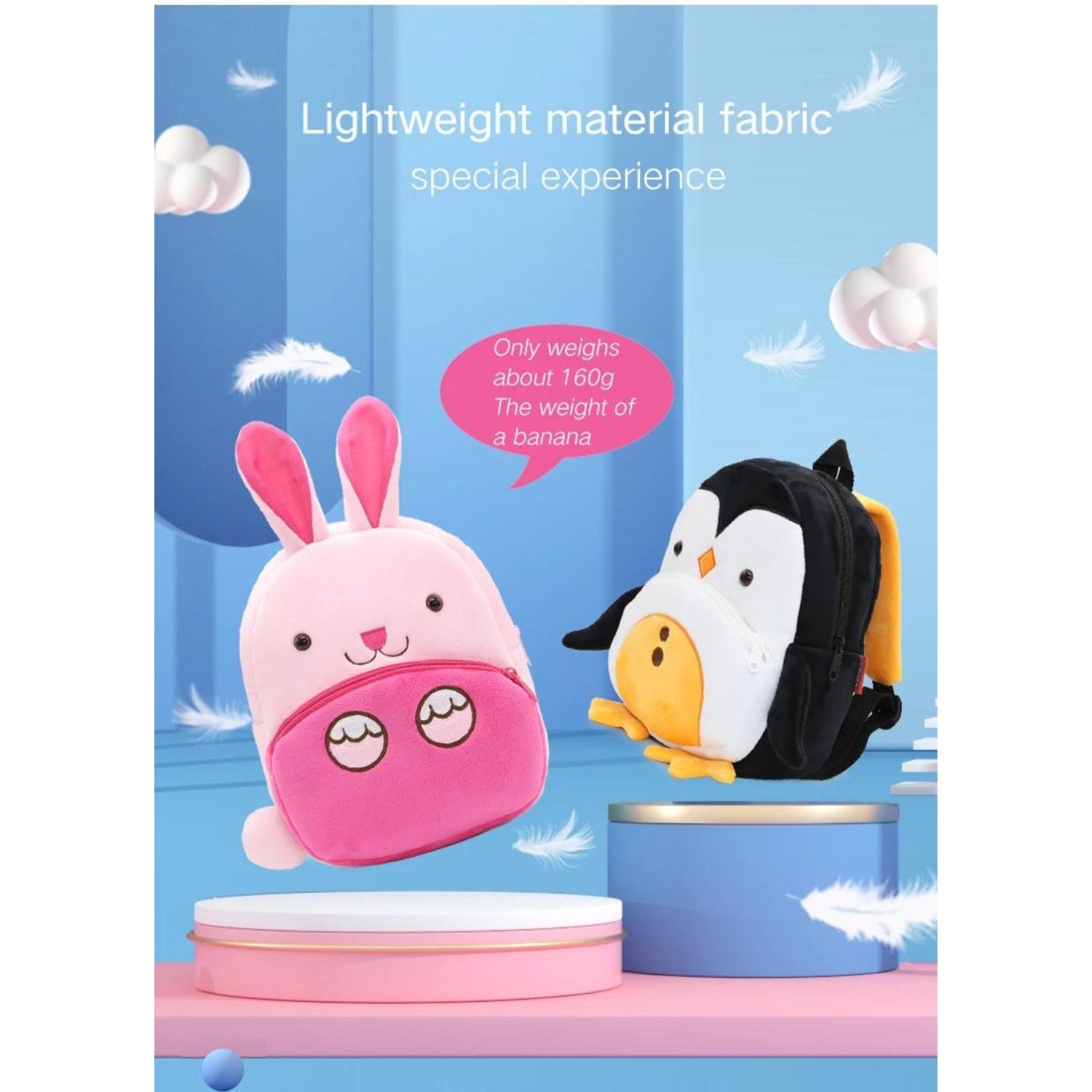 Soft Plush Animal Toddler Backpacks