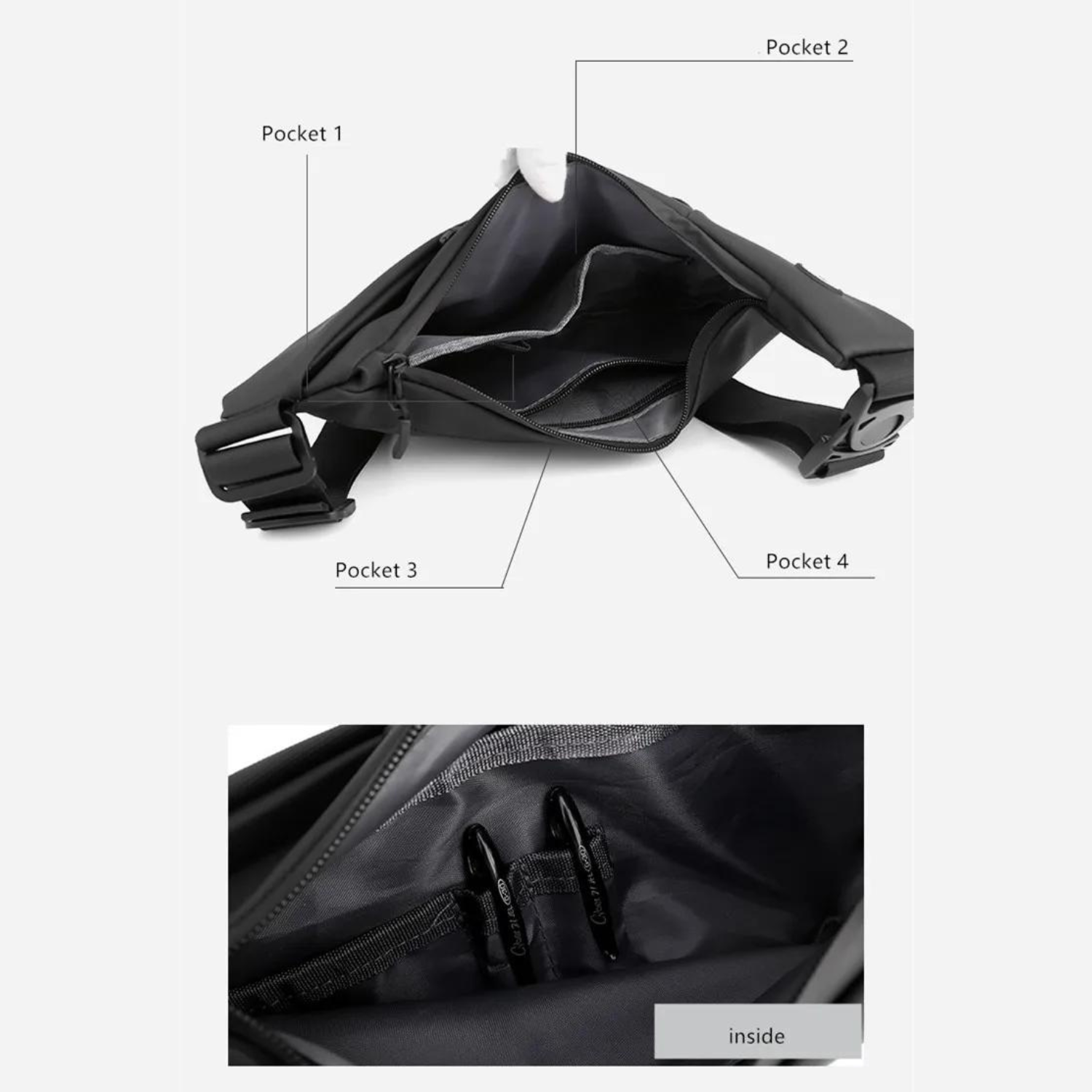 Ergonomic Anti-Theft Sling Shoulder Bag