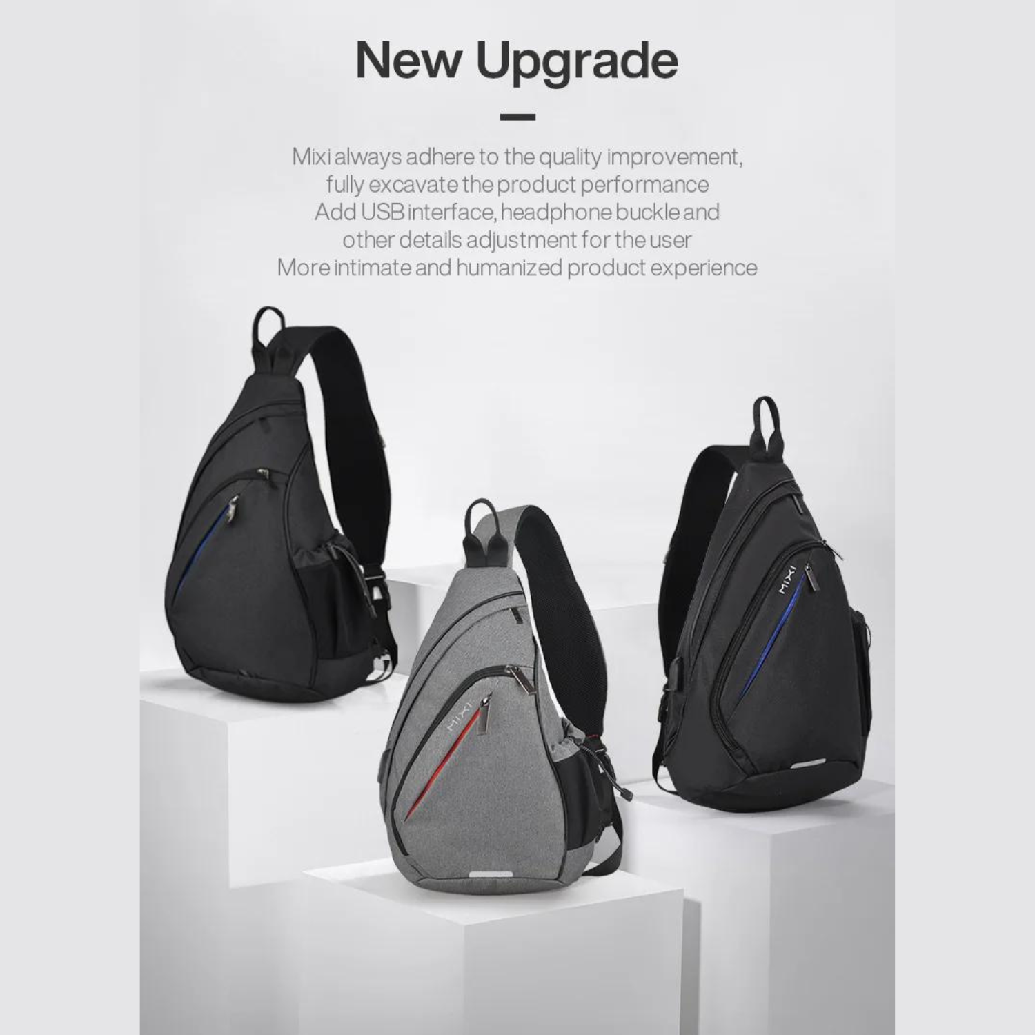 Tech-Savvy Sling Backpack with USB Port