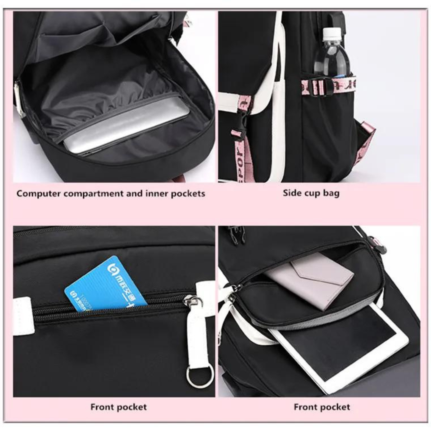 Trendy Teen School Backpack with USB Port