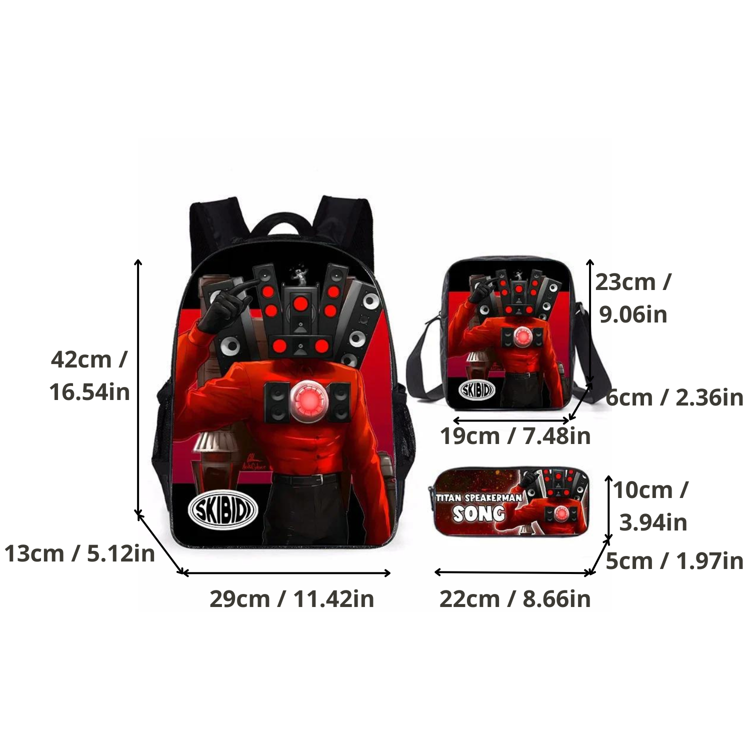 Heroic Adventures Backpack Set - Action Red