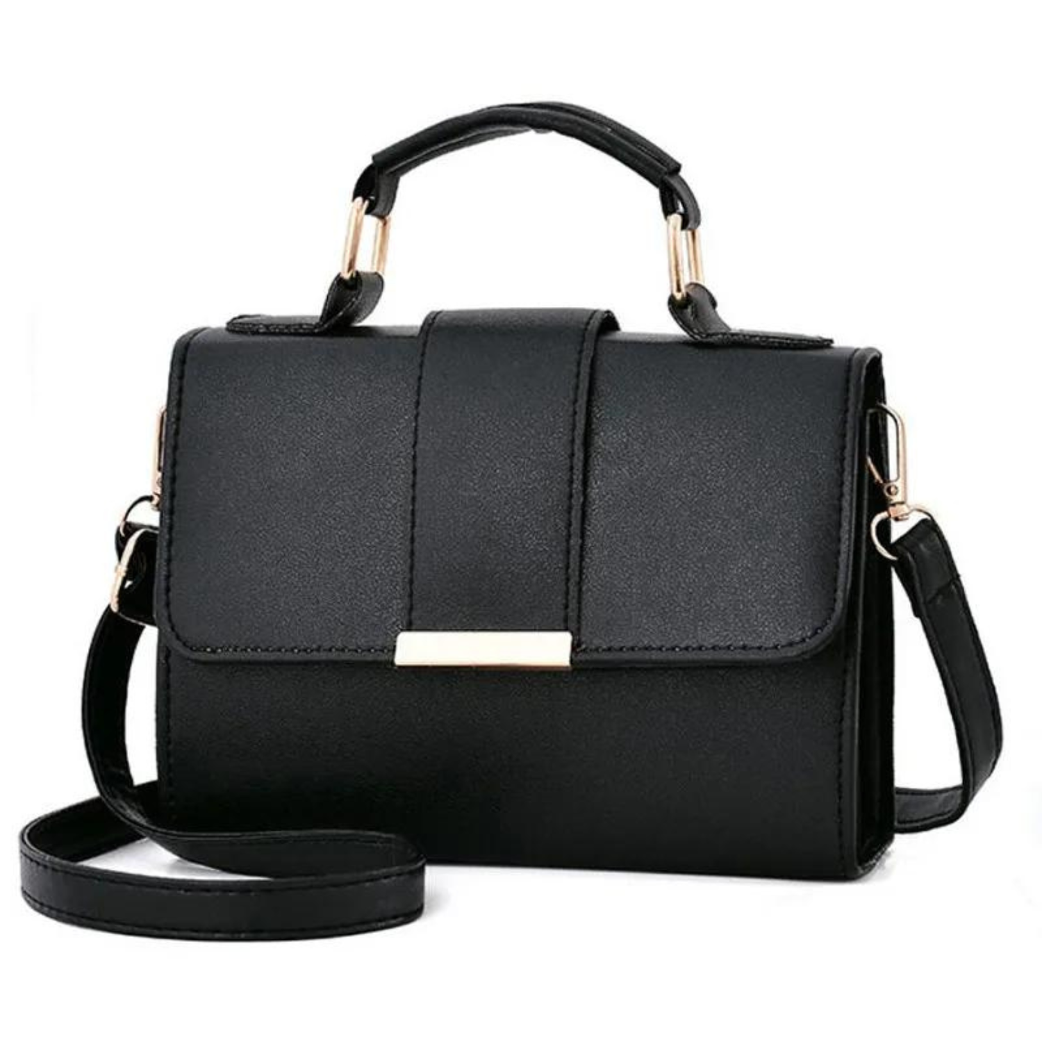 Sleek Minimalist Flap Crossbody/Shoulder Bag