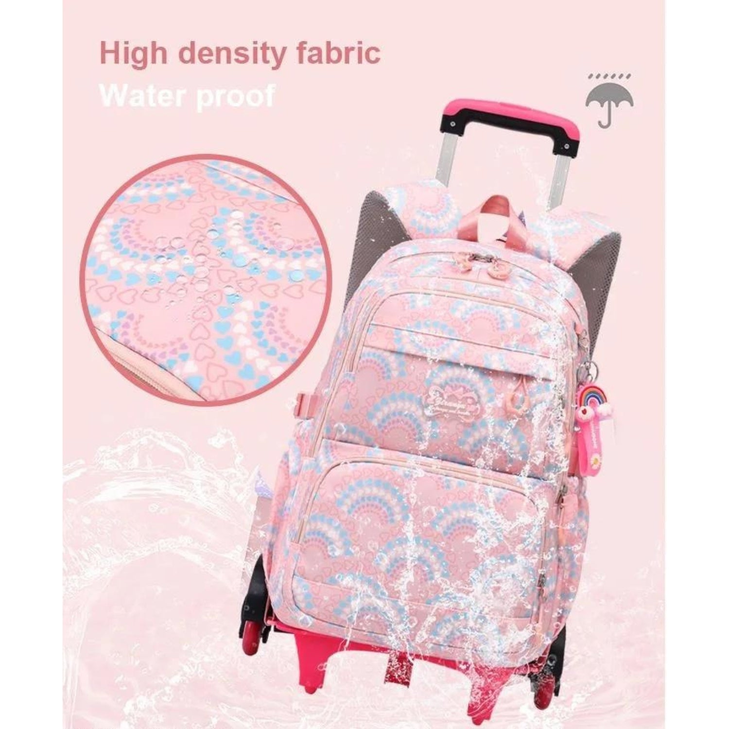 Enchanted Rainbow Trolley Backpack for Girls