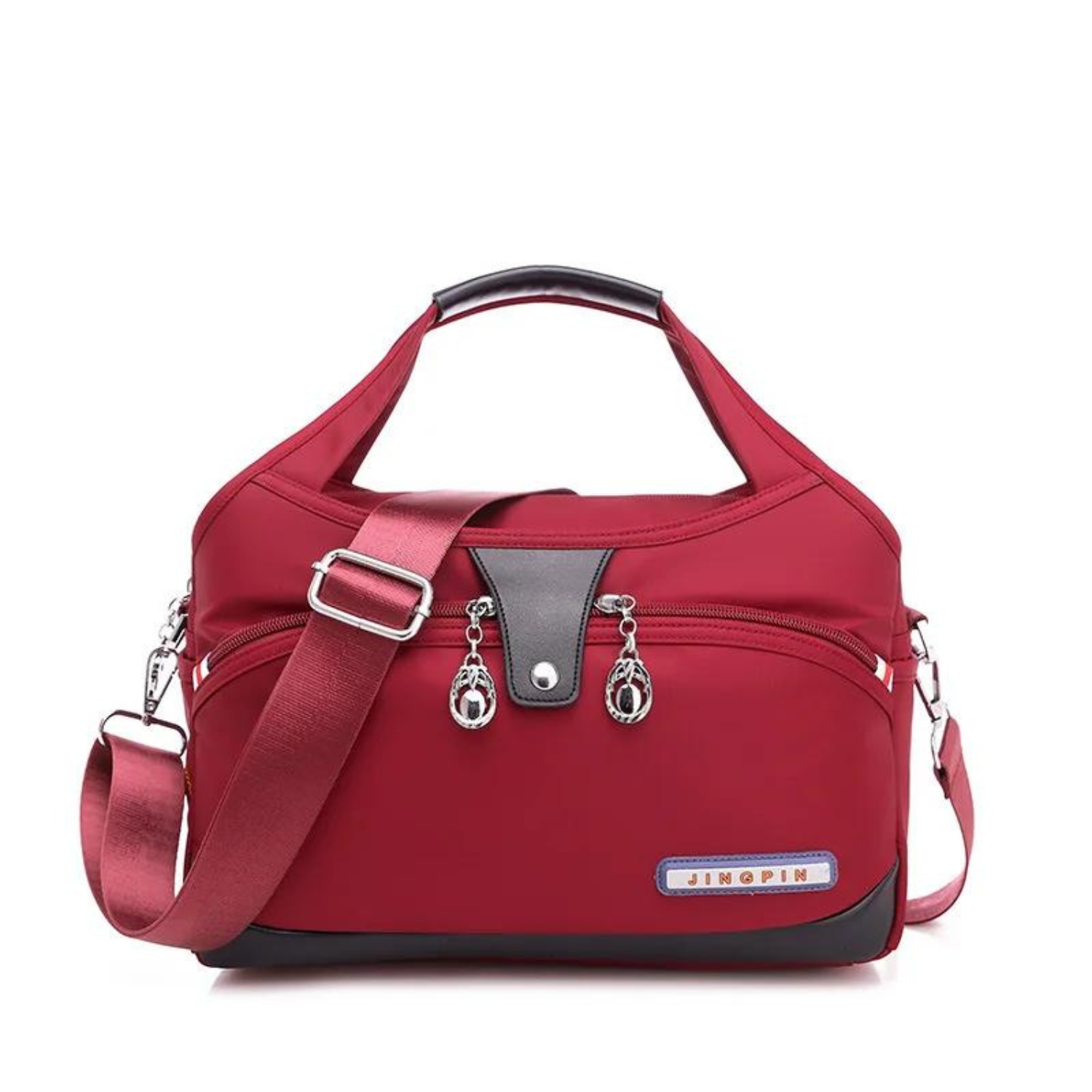 Versatile Voyager - Chic Waterproof Nylon Handbag