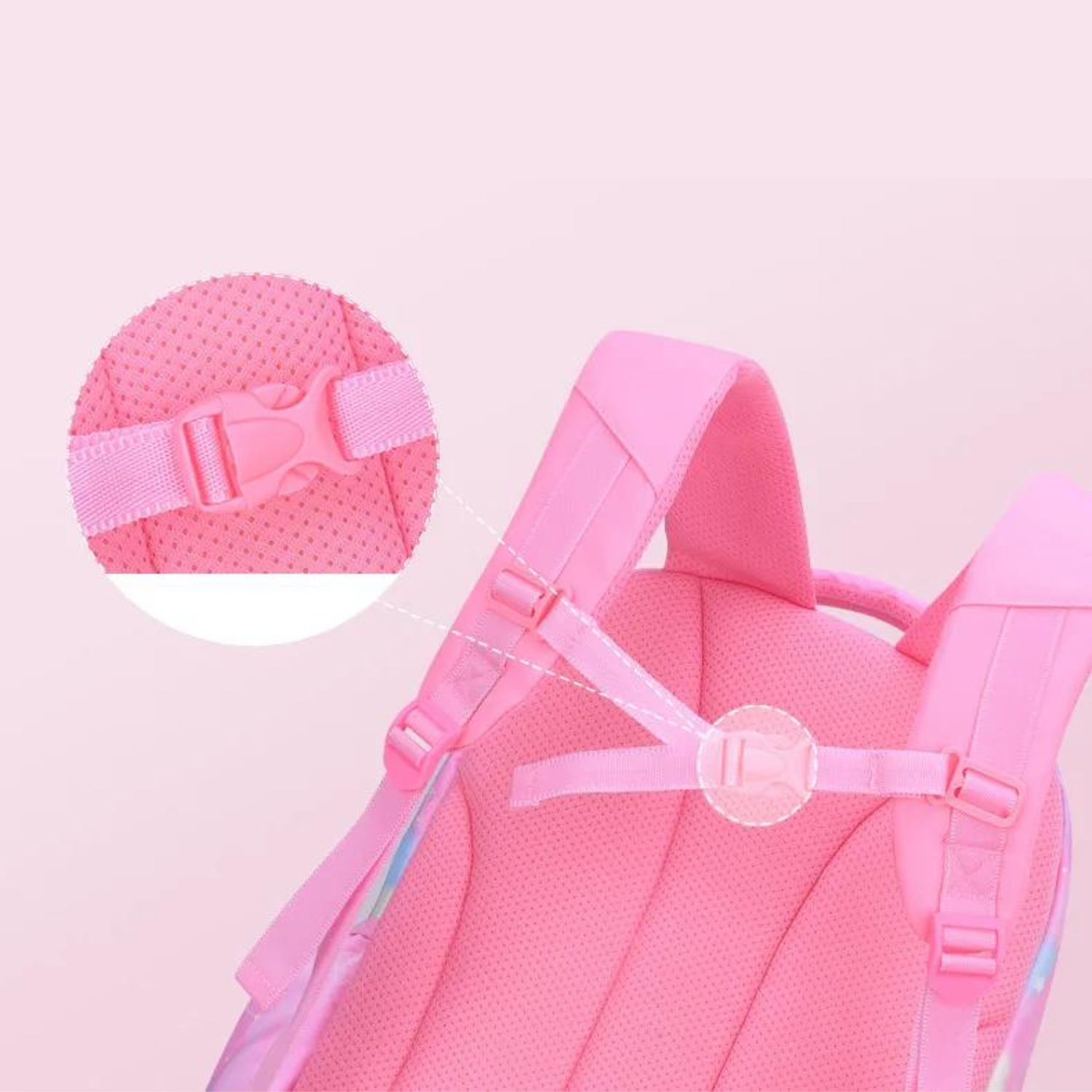 Charming Pink Clouds School Backpack