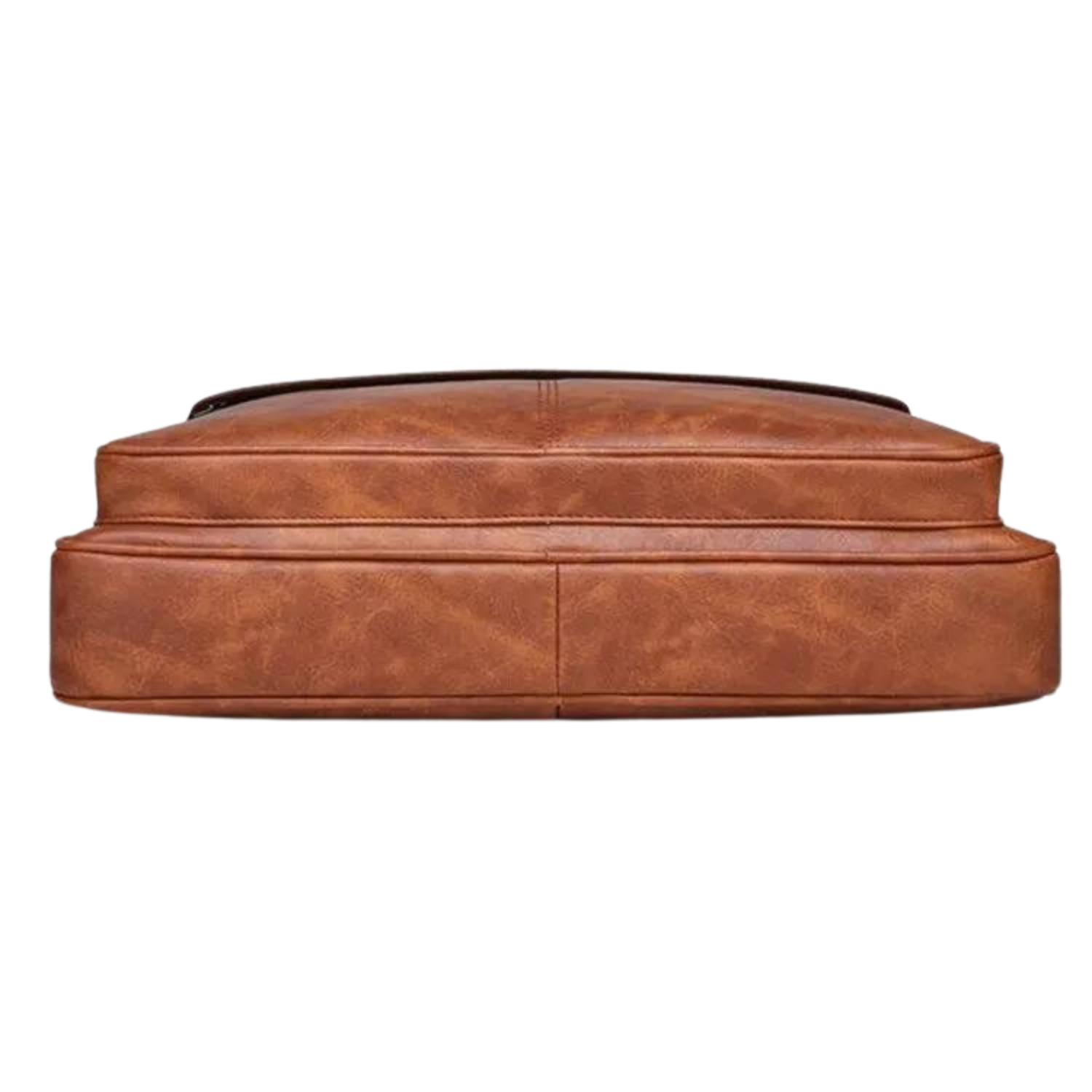 Elegant Brown Leather-Style Document Bag