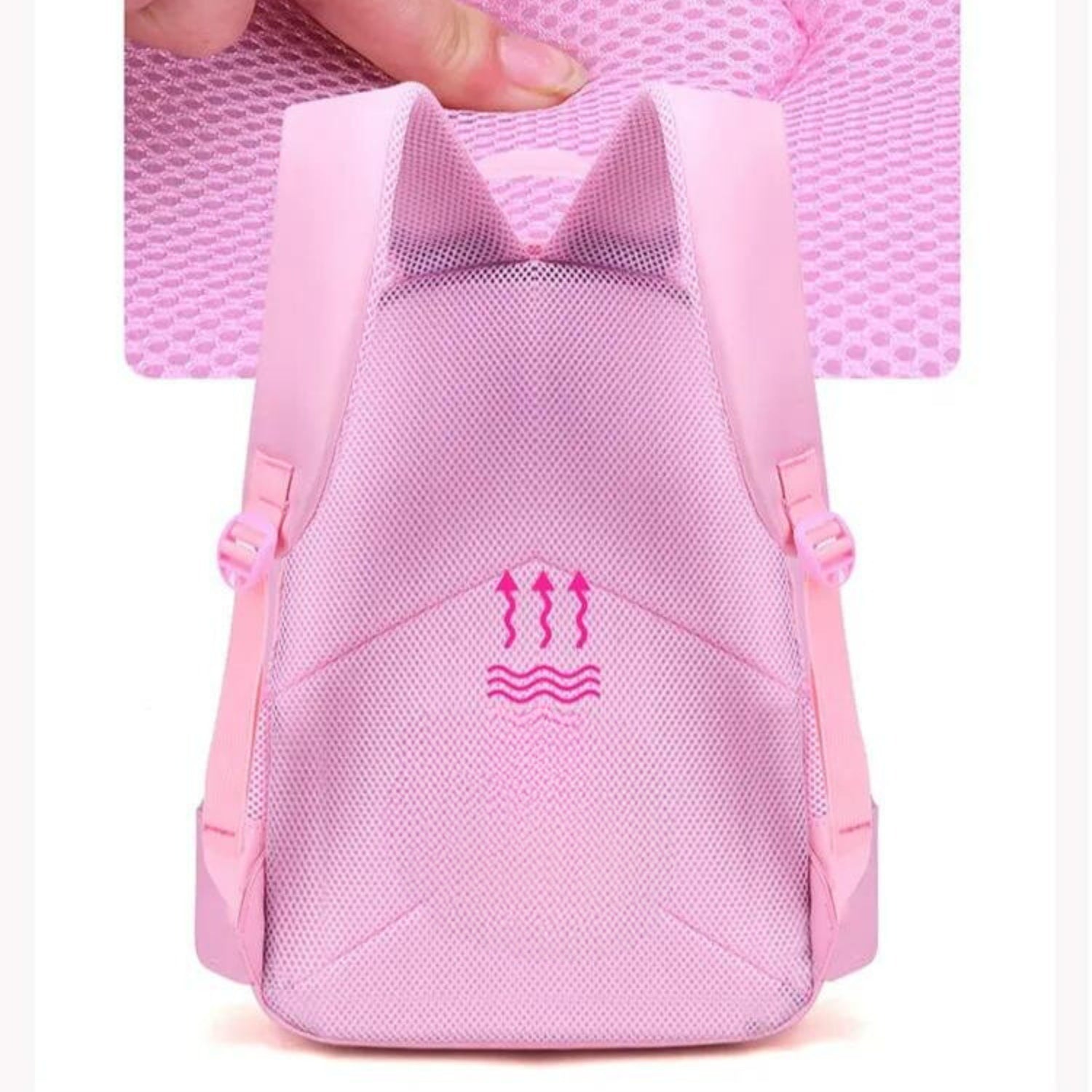 Cute Pink School Backpack For Girl Student Teenagers School Bag Set Children Backpack With Pencil case