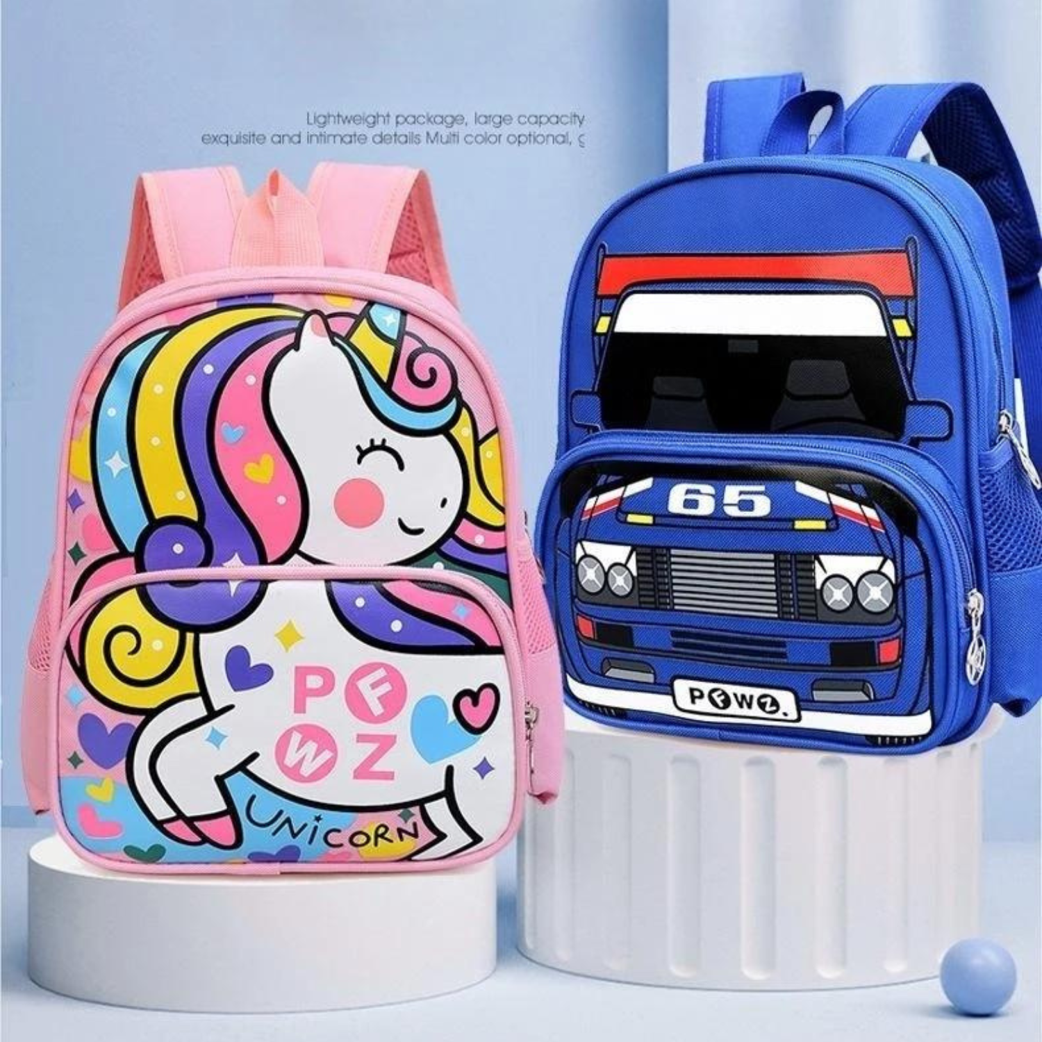 Racing Rendezvous Kids' Backpack - Zoom into School