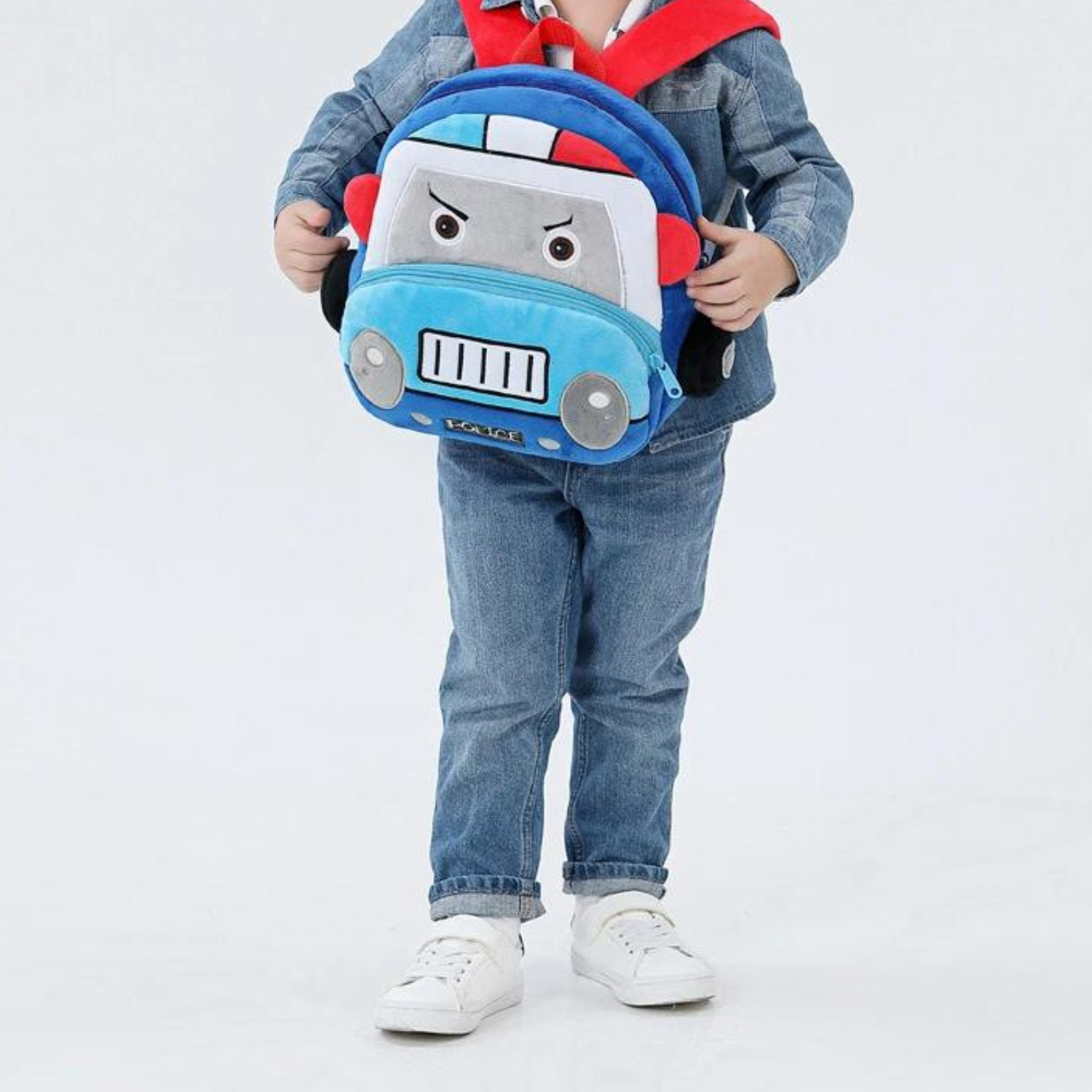 Toddler Cartoon Car Plush Backpack