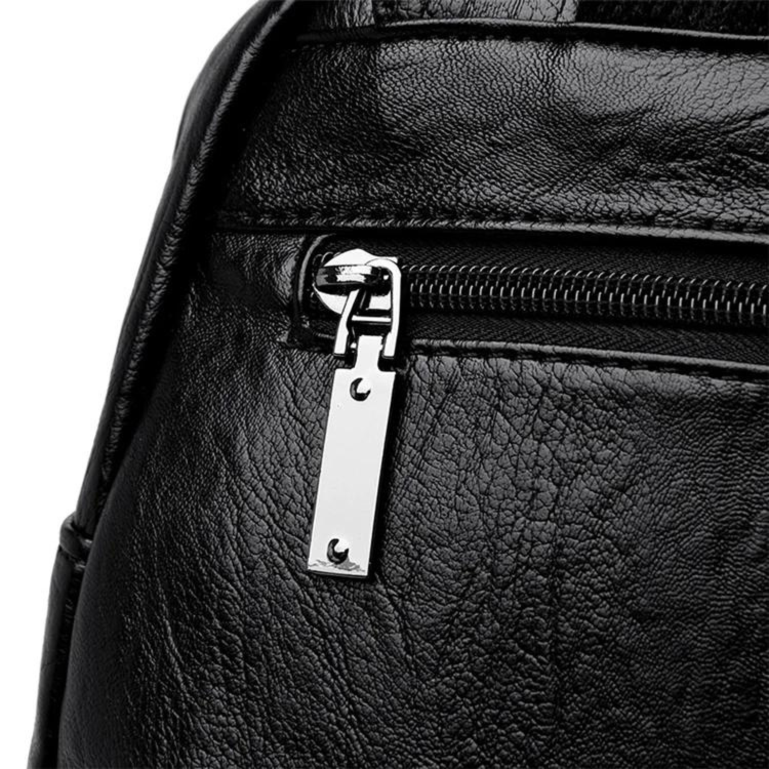 Sleek Urban Leather Backpack for Women