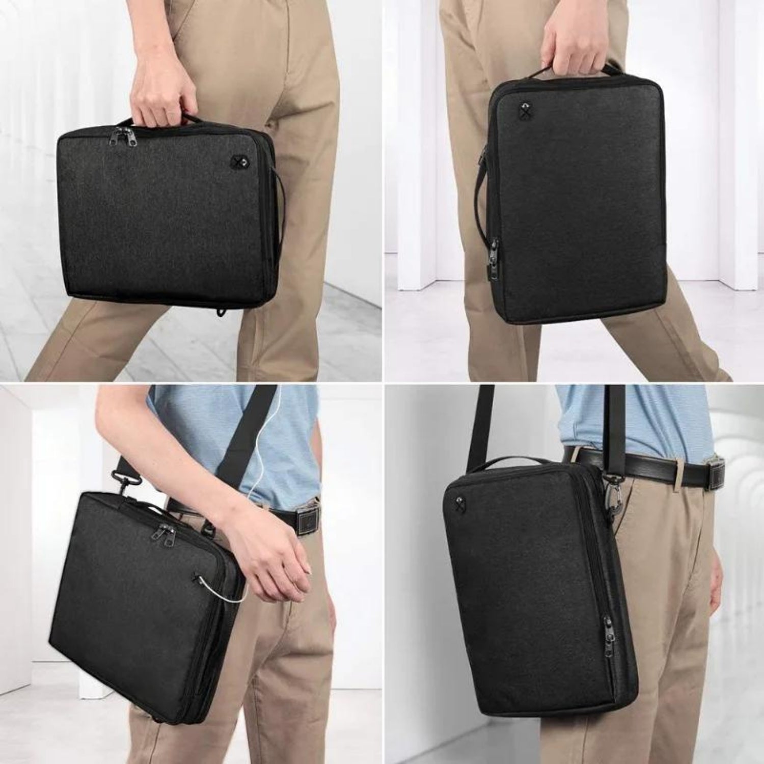 Waterproof Business Laptop Shoulder Bag