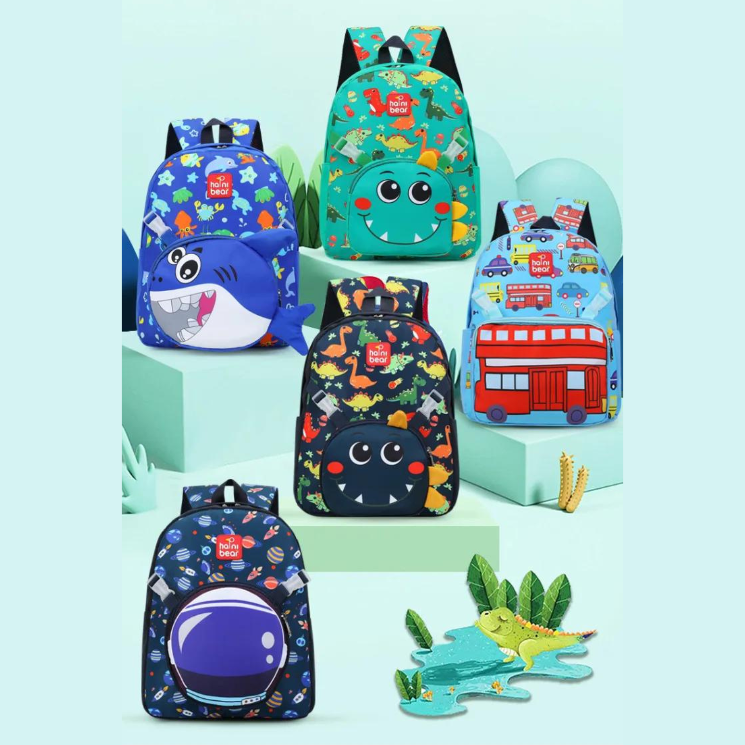 Happy Critter Kids' Backpack - Vibrant and Waterproof