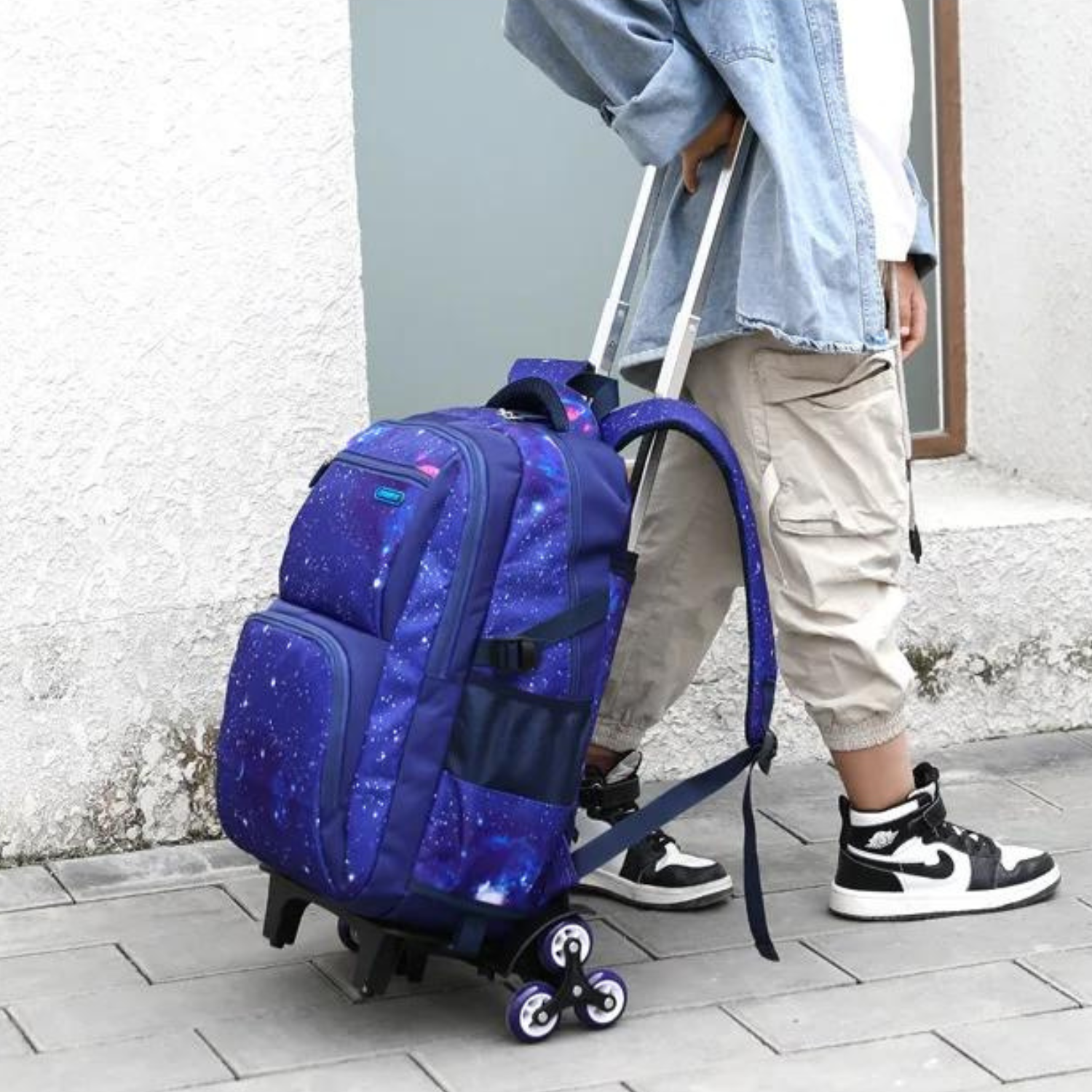 Galactic Trekker Wheeled Backpack Set - Starry Night Edition