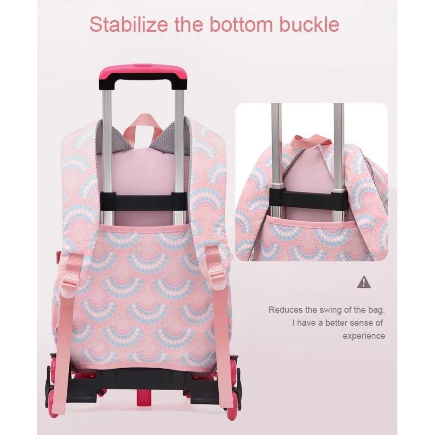 Enchanted Rainbow Trolley Backpack for Girls