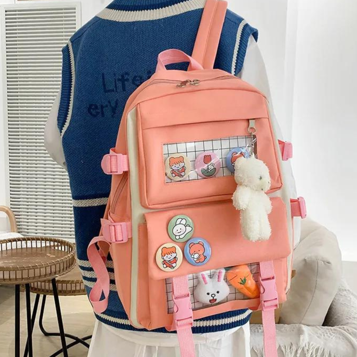 Charming Kitten 4-in-1 School Set - Waterproof Backpack and Accessories