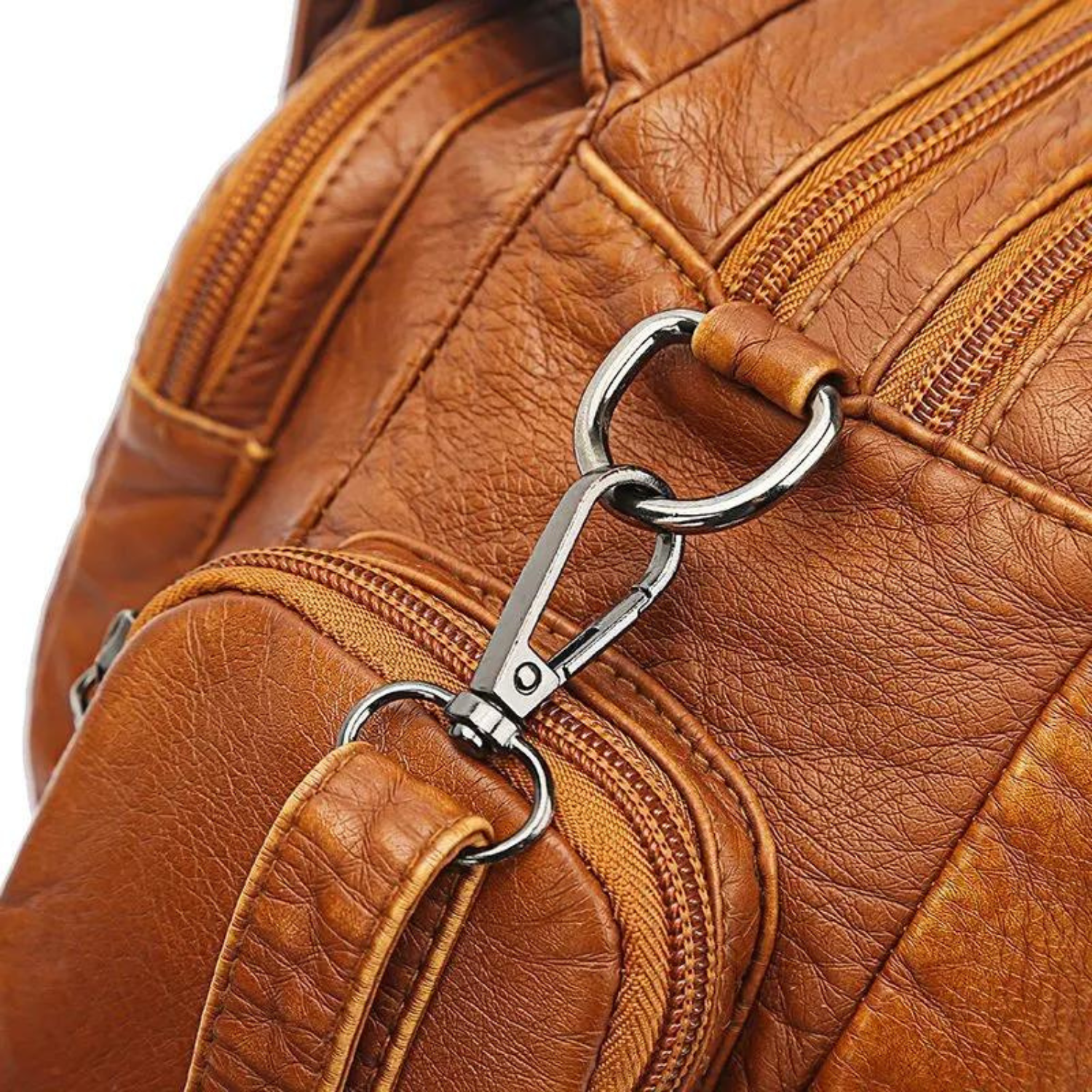 Boho-Chic Artisan Leather Shoulder Bag