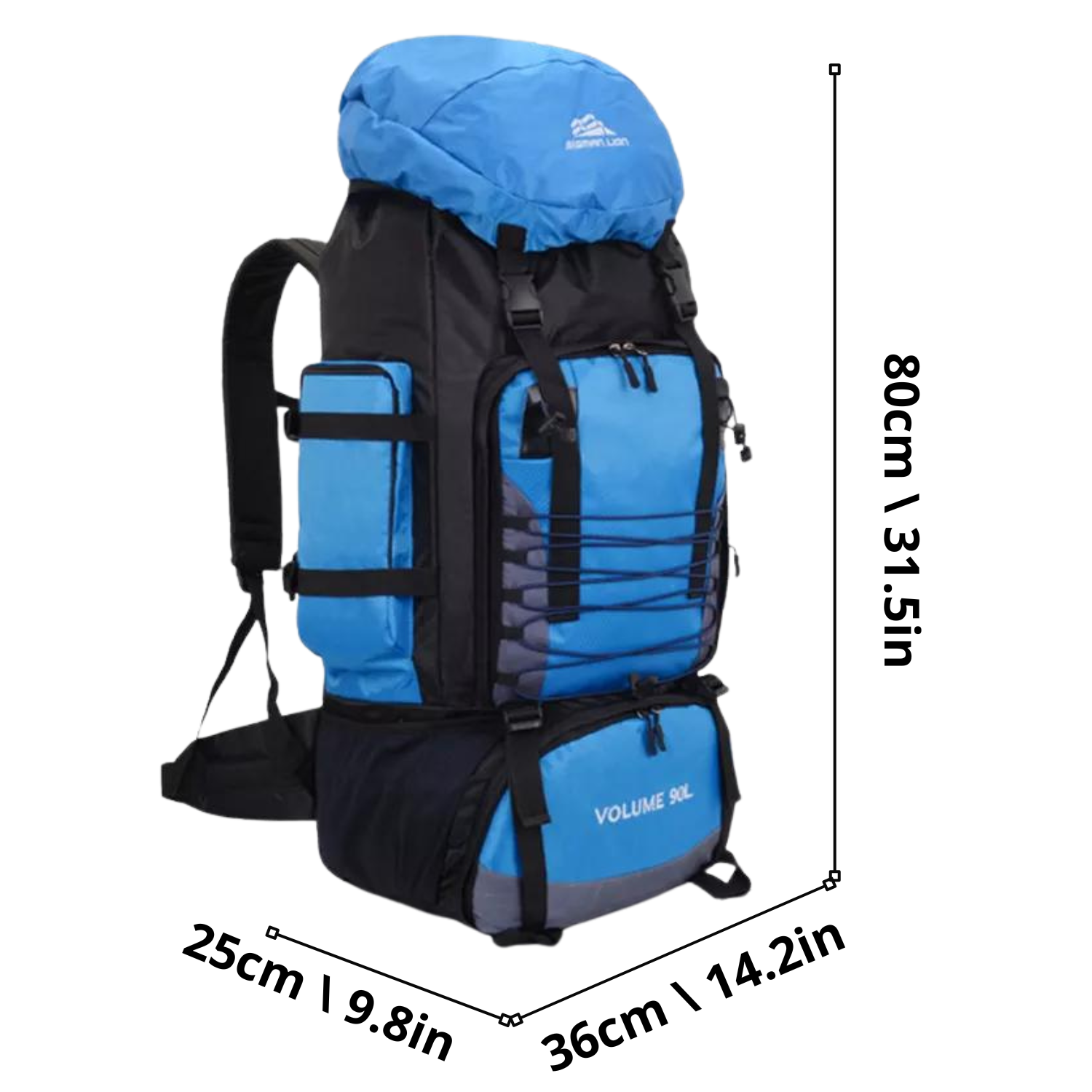 Expedition-Ready 90L Outdoor Backpack for All-Terrain Adventures