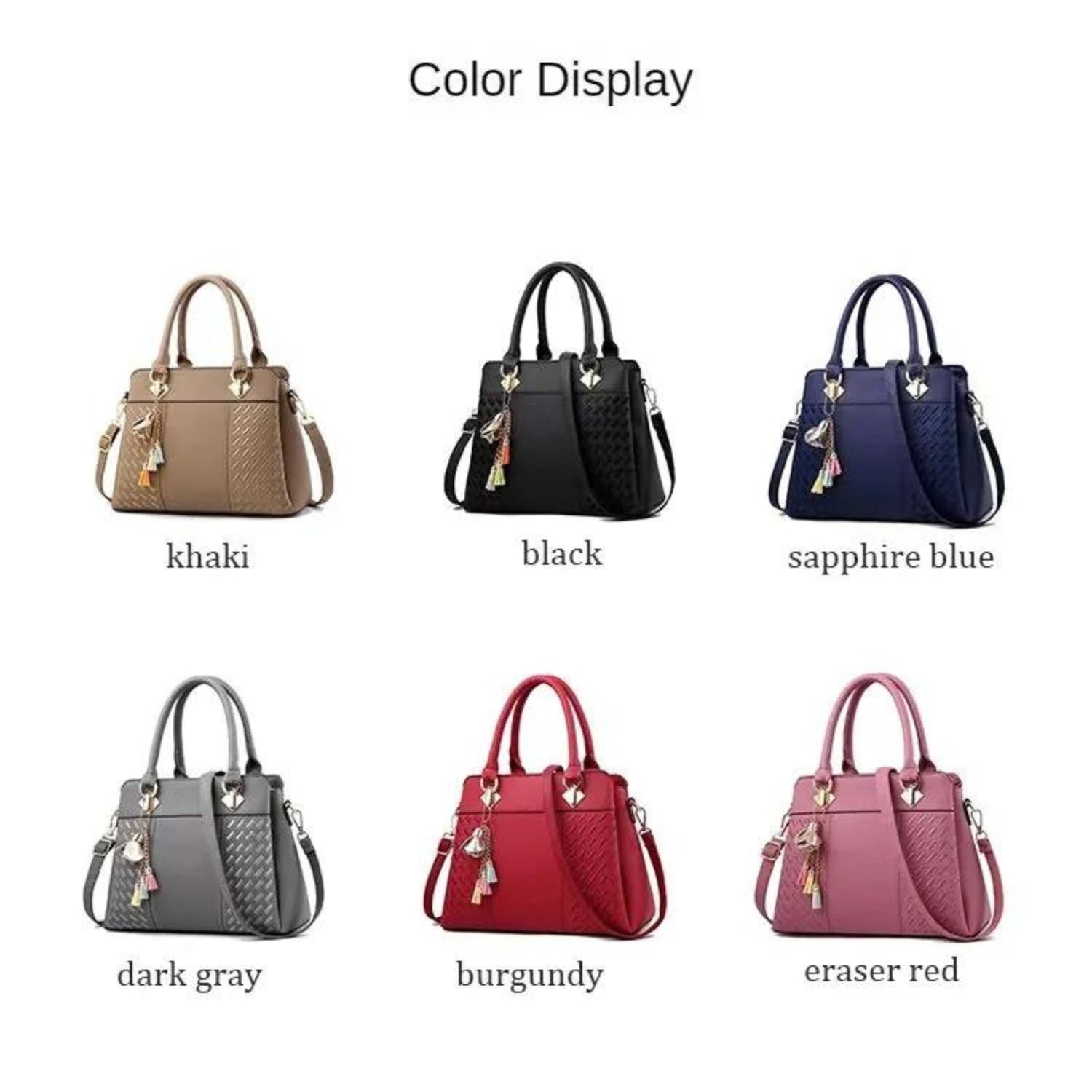 Elegant Korean Style Tassel Handbag – Chic Shoulder Crossbody Bag