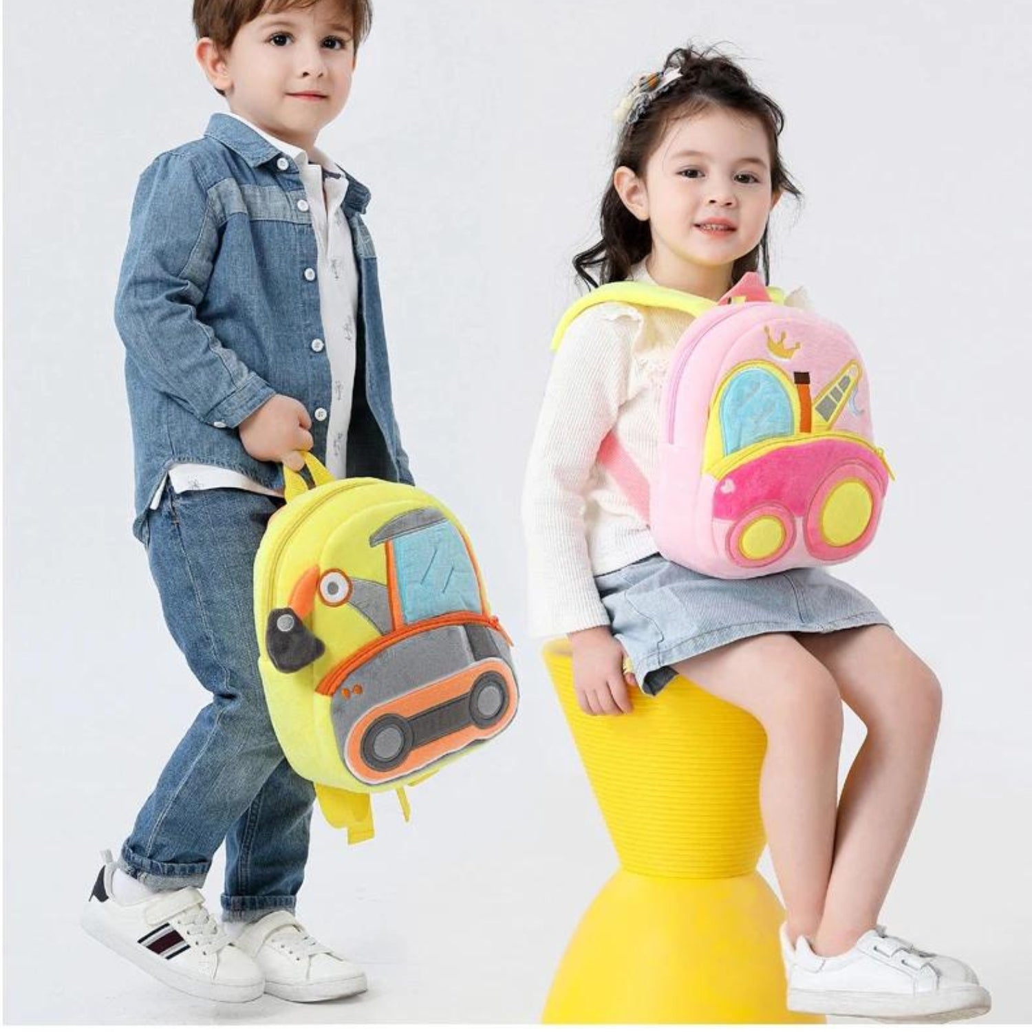 Funville Toddler's Delight Backpack - Plush Vehicle Series