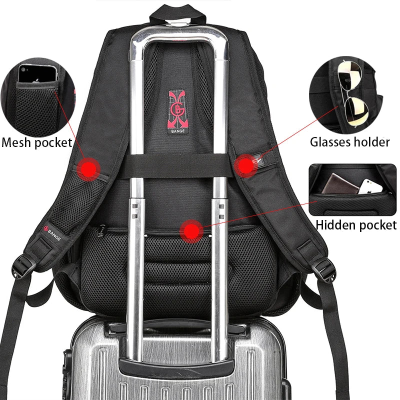 USB Charging Robust 45L Anti-Theft Travel Backpack