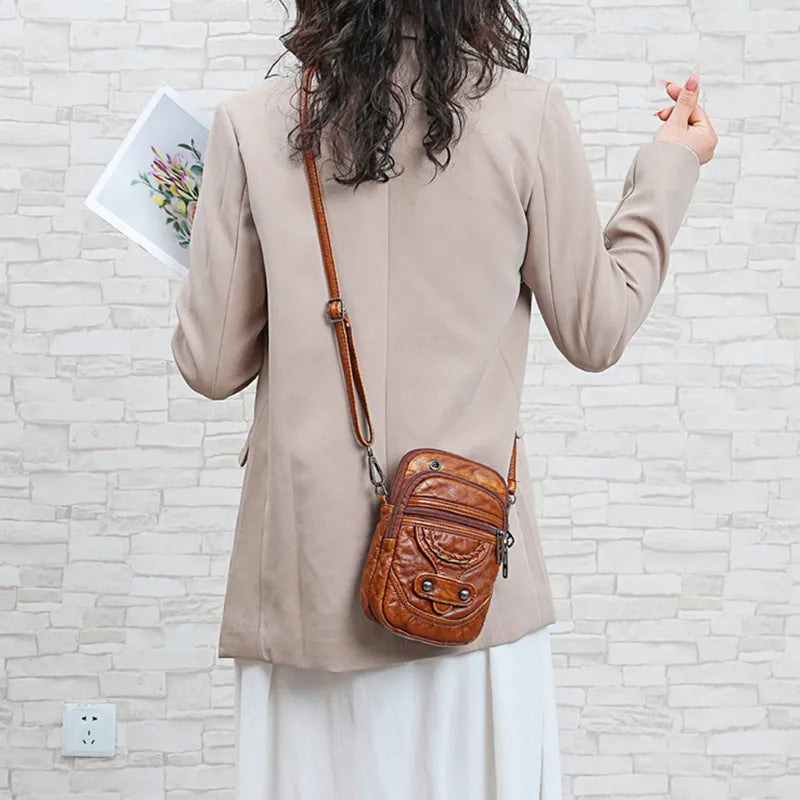 Vintage-Inspired Artisan Crossbody Bag