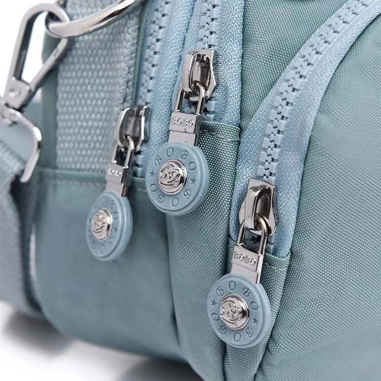 Chic Sky Blue Crossbody Bag – Elegant & Versatile Companion