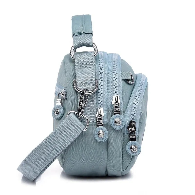 Chic Sky Blue Crossbody Bag – Elegant & Versatile Companion