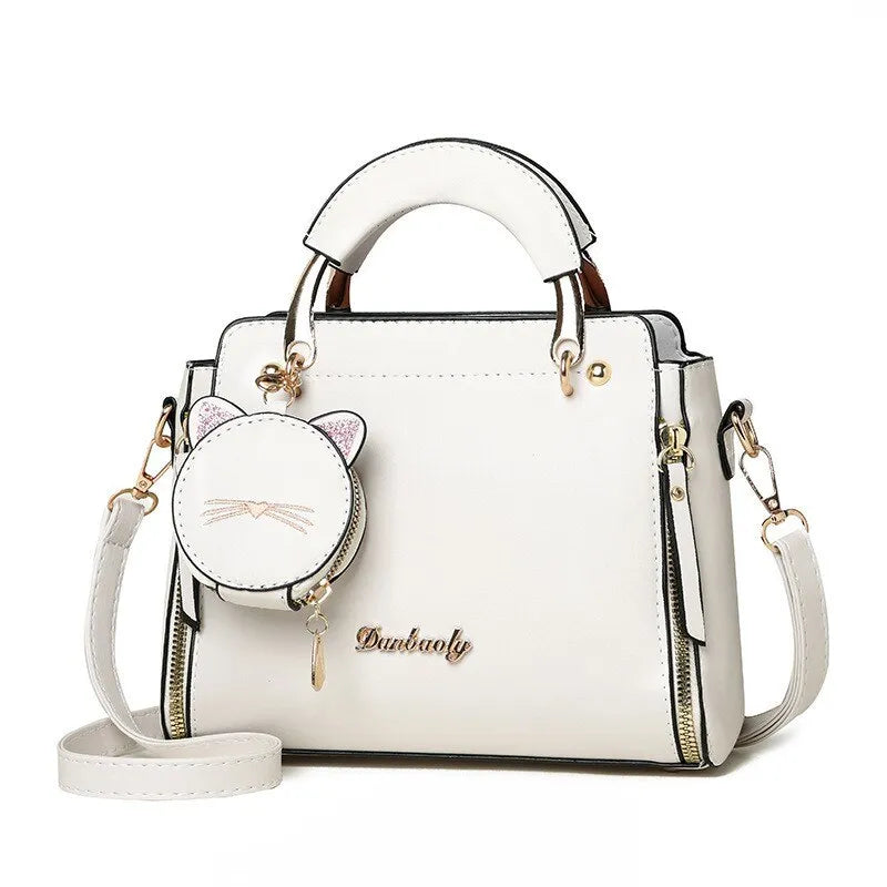 Playful Cat Satchel: Whimsical Chic