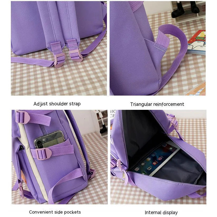 Charming Kitten 4-in-1 School Set - Waterproof Backpack and Accessories