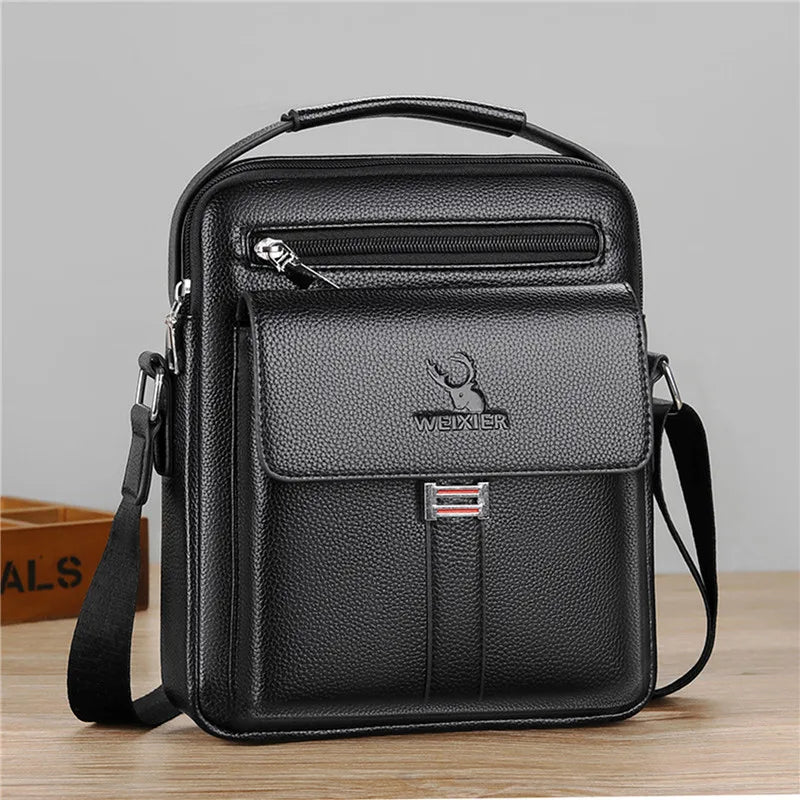 Vintage-Style Waterproof Men's Messenger Bag – Durable Crossbody Tote